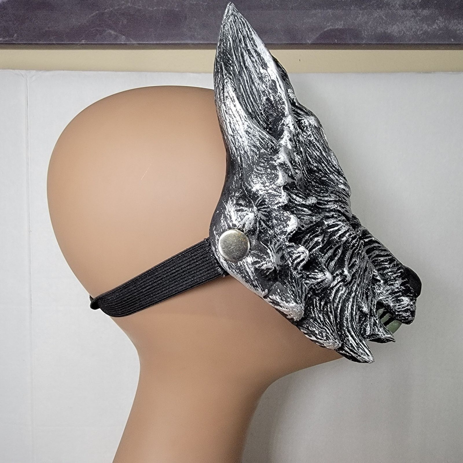 Other 3D Half Face Werewolf Masquerade Rubber Mask Size ONE SIZE - 3 Thumbnail