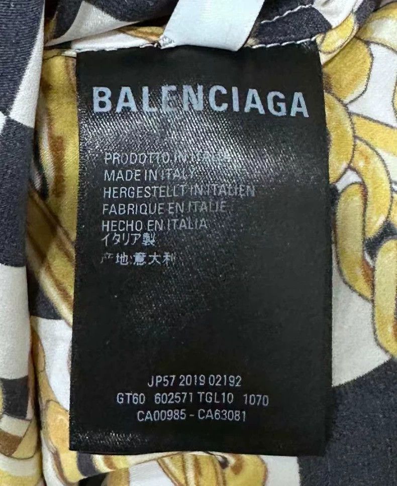 Balenciaga Balenciaga size 34 Chain Silk Ribbon Shirt Size US XS / EU 42 / 0 - 3 Thumbnail