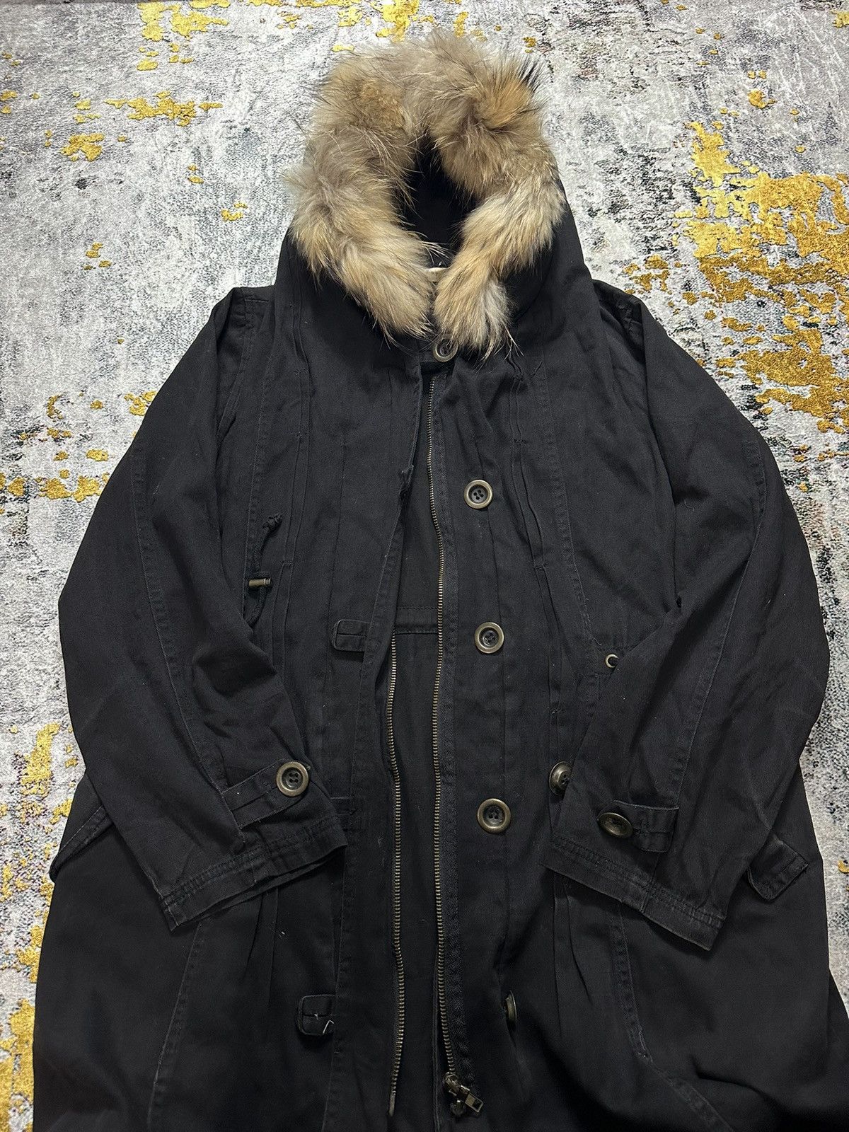 Beauty Beast BEE CHARMER FUR JACKET HOODIE IFSIXWASNINE GOA STYLE Size US L / EU 52-54 / 3 - 1 Thumbnail