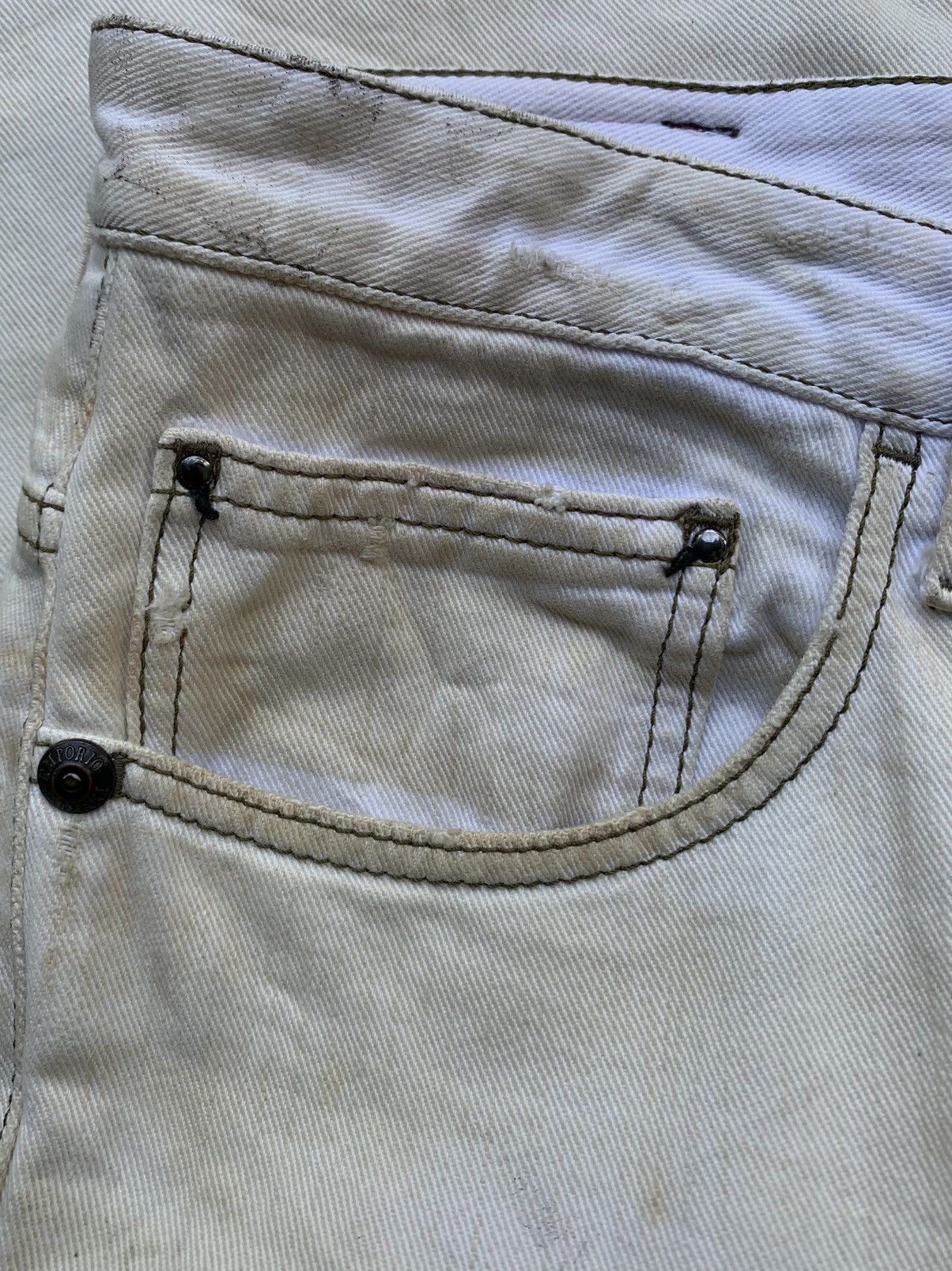 Emporio Armani emporio armani by giorgio armani distressed dirty jeans Size US 31 - 4 Thumbnail