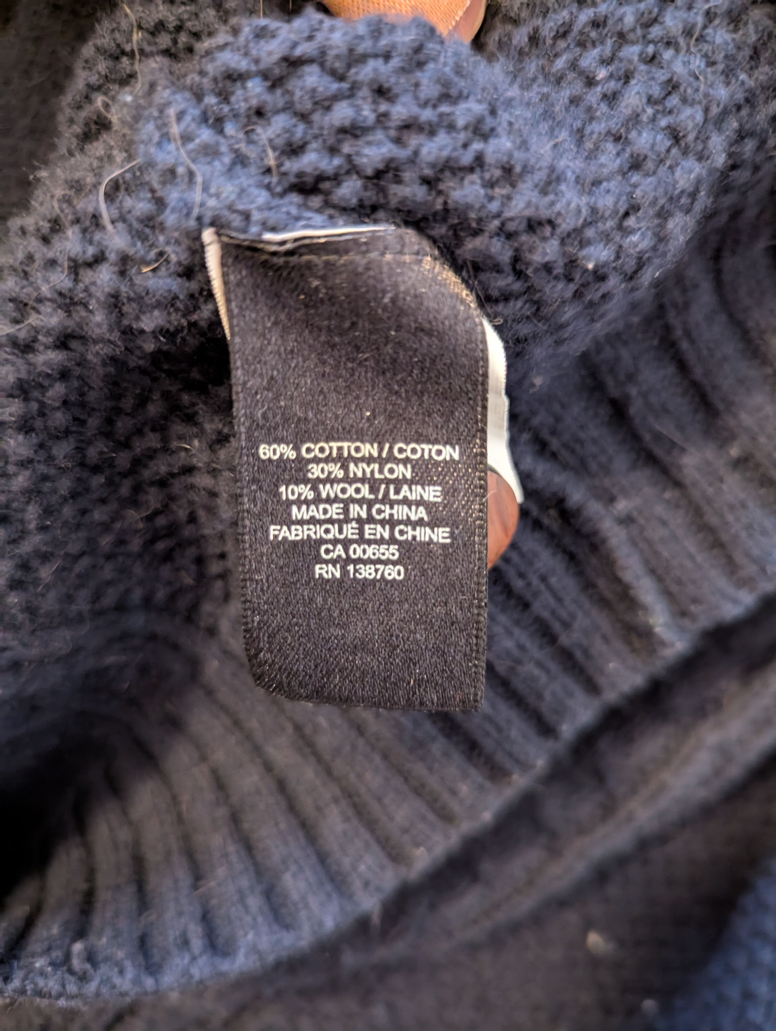 RW&CO. Men's RW & Co. Navy Cable Knit Shawl Cardigan Size US S / EU 44-46 / 1 - 6 Thumbnail