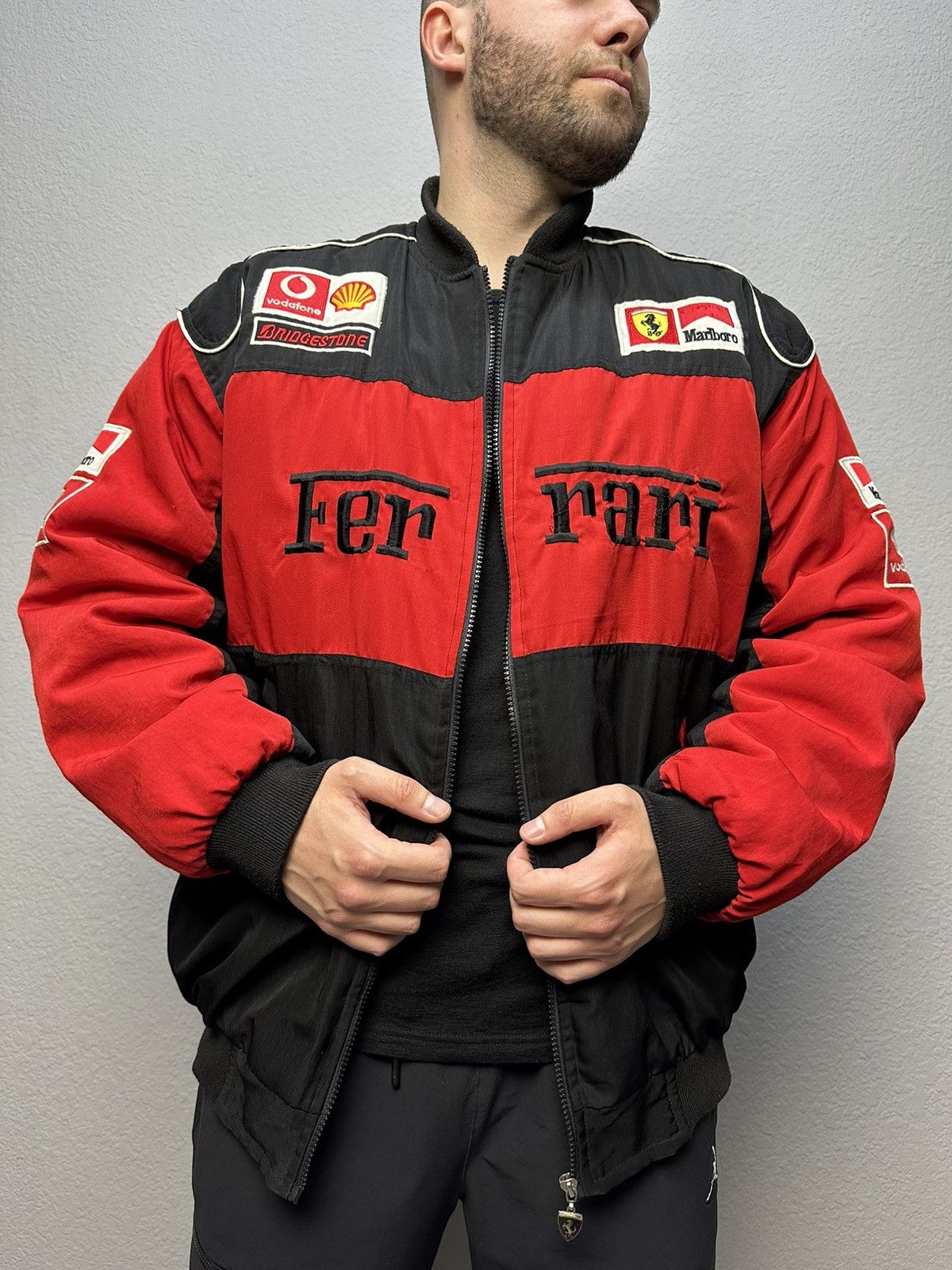 Marlboro ジャケット リバーシブル ブラック/レッド