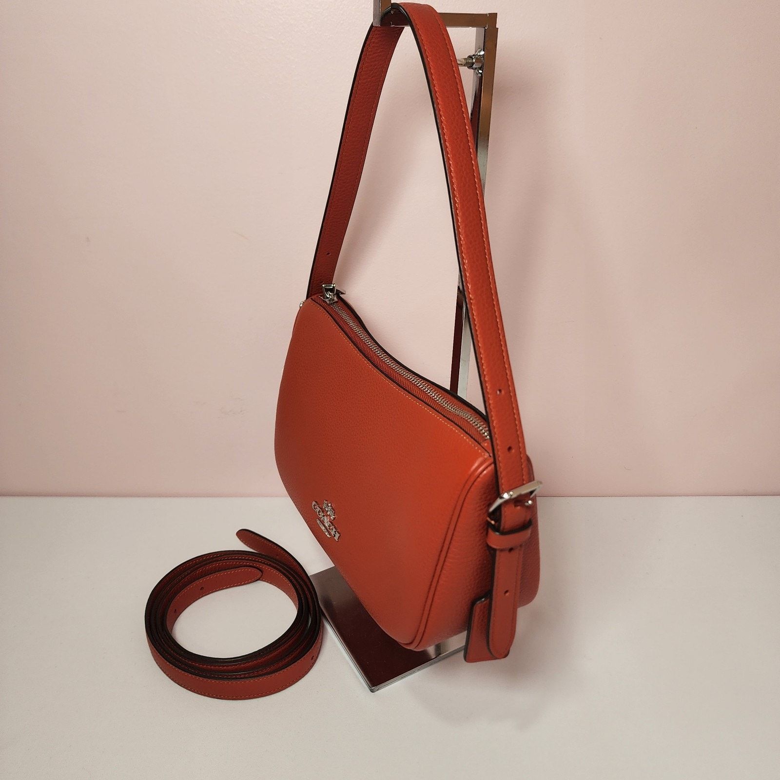 Coach NWT Coach CY707 Kailey Shoulder Bag Leather Deep Orange Size ONE SIZE - 2 Thumbnail