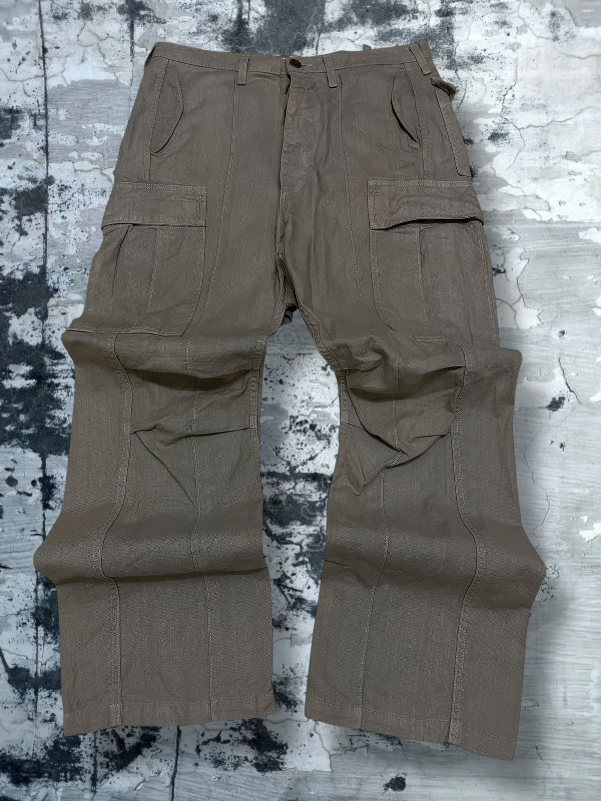 Japanese Brand Vintage 1990s Japan Designer Slowgun Tactical Cargo Pant Size US 30 / EU 46 - 1 Thumbnail