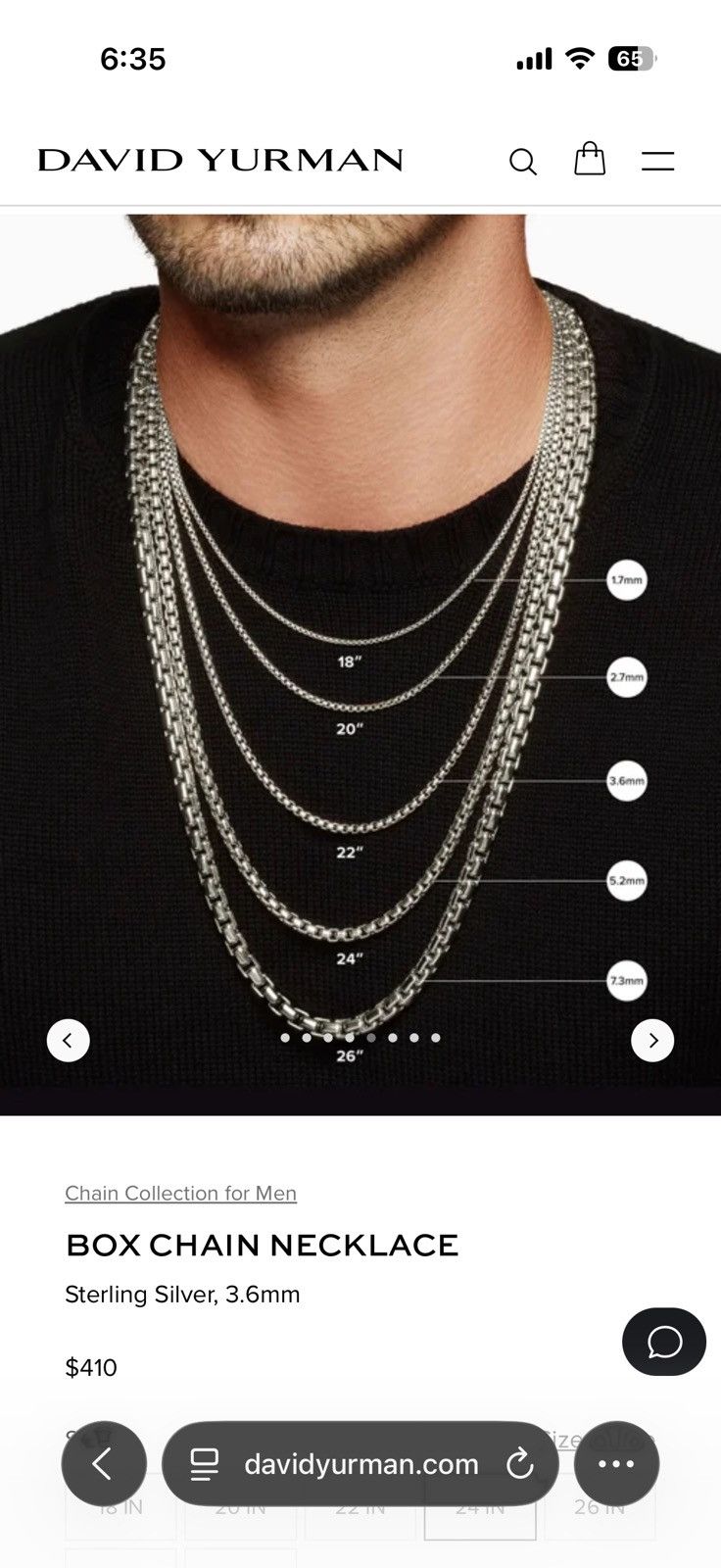 David Yurman David Yurman Boxchain Necklace Size ONE SIZE - 7 Thumbnail