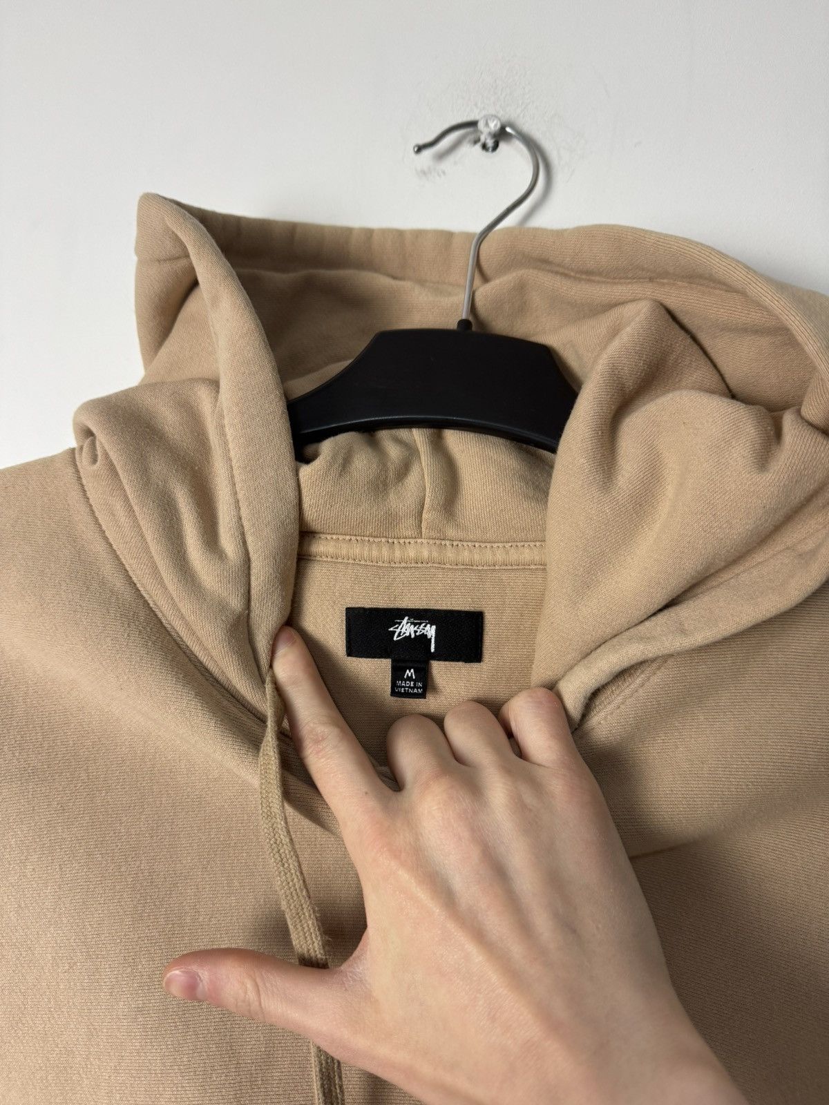 Stussy Stussy Logo Hoodie Beige Streetwear Y2K Style Size US M / EU 48-50 / 2 - 4 Thumbnail