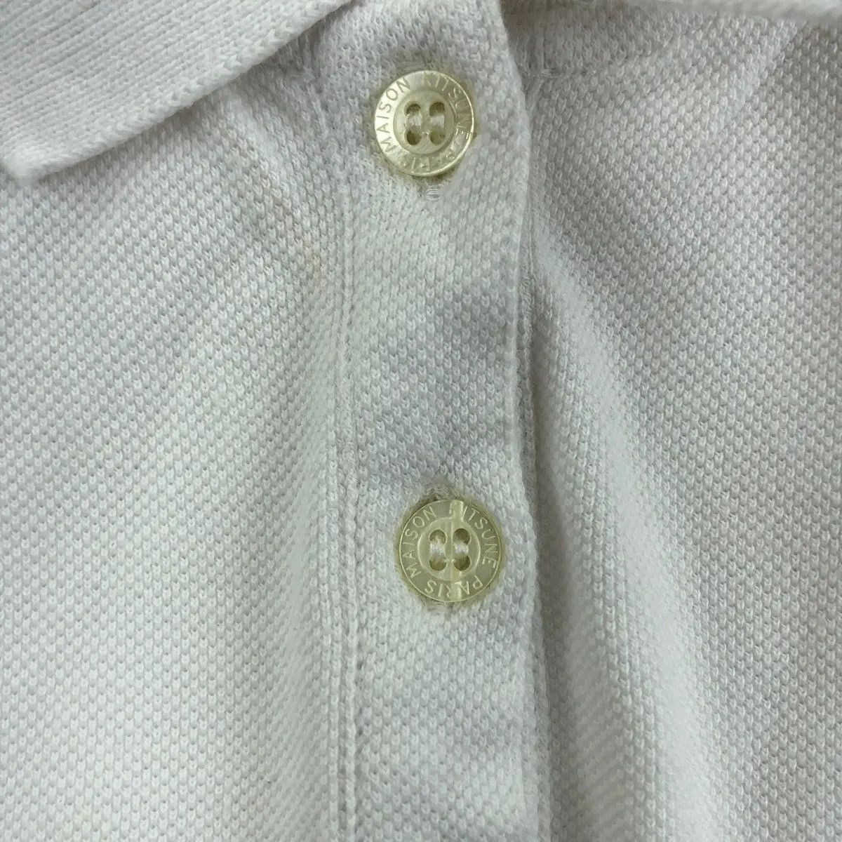 Maison Kitsune Vtg MAISON KITSUNE PARIS Gildas Loaec Masaya Kuroki Polo Tee Size S / US 4 / IT 40 - 4 Thumbnail