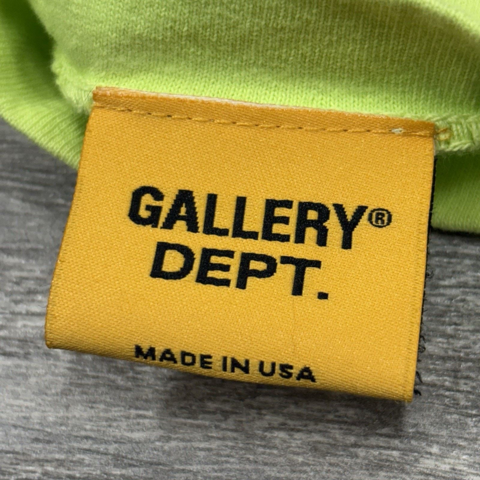Gallery Dept. Gallery Dept Souvenir Tee ' Lime Green ' | ONLY WORN 1x Size US L / EU 52-54 / 3 - 15 Thumbnail