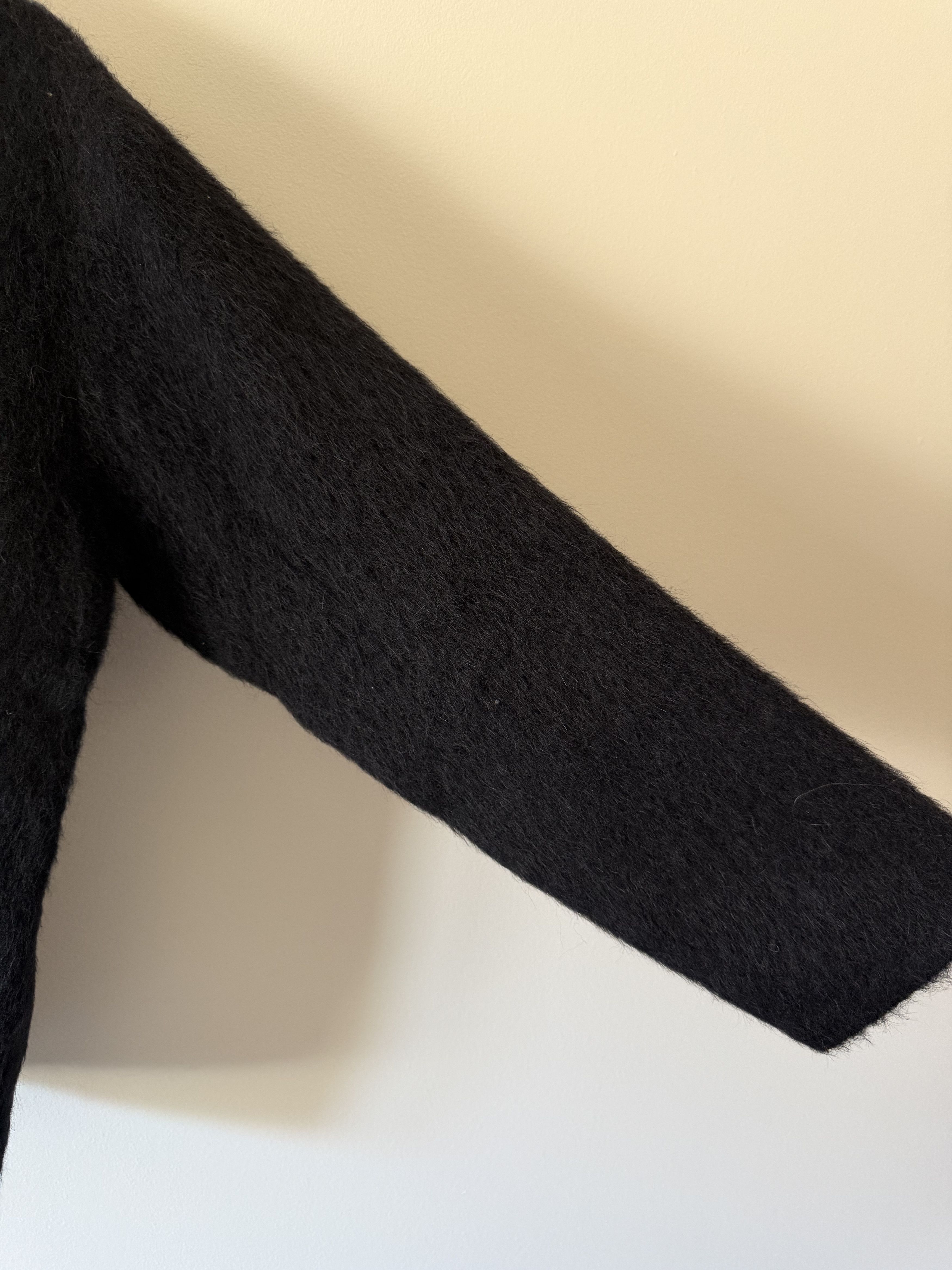 Our Legacy Our Legacy Mohair Cardigan in Black Size US XL / EU 56 / 4 - 4 Thumbnail