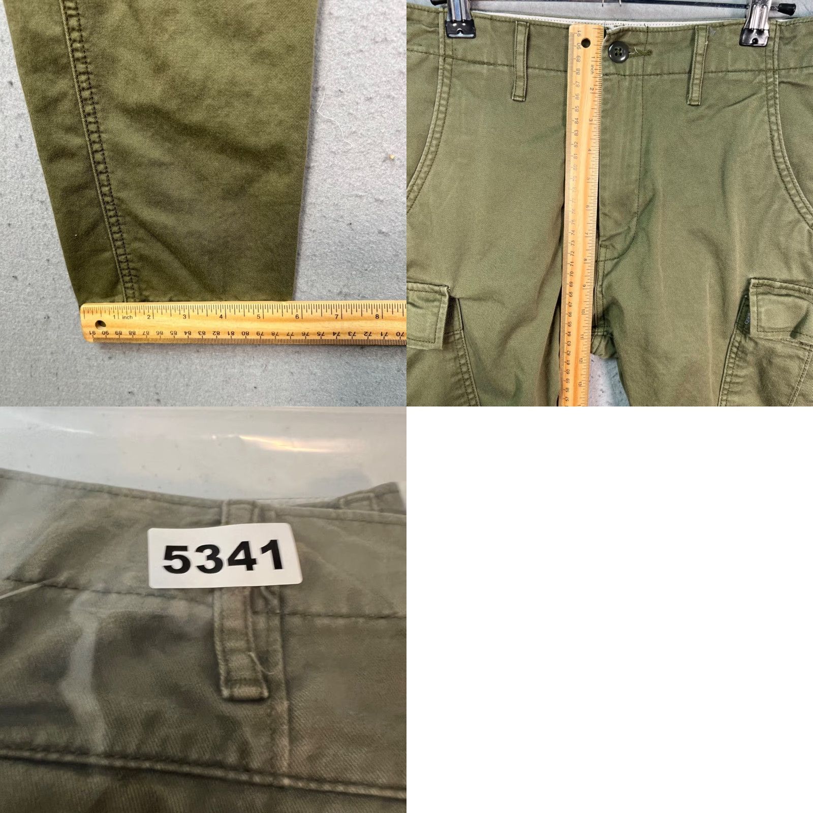 Levi's Levi's Mens 30 Military Green Cargo Pants Twill Cotton Blend Utility Trousers Pants Size US 30 / EU 46 - 8 Thumbnail