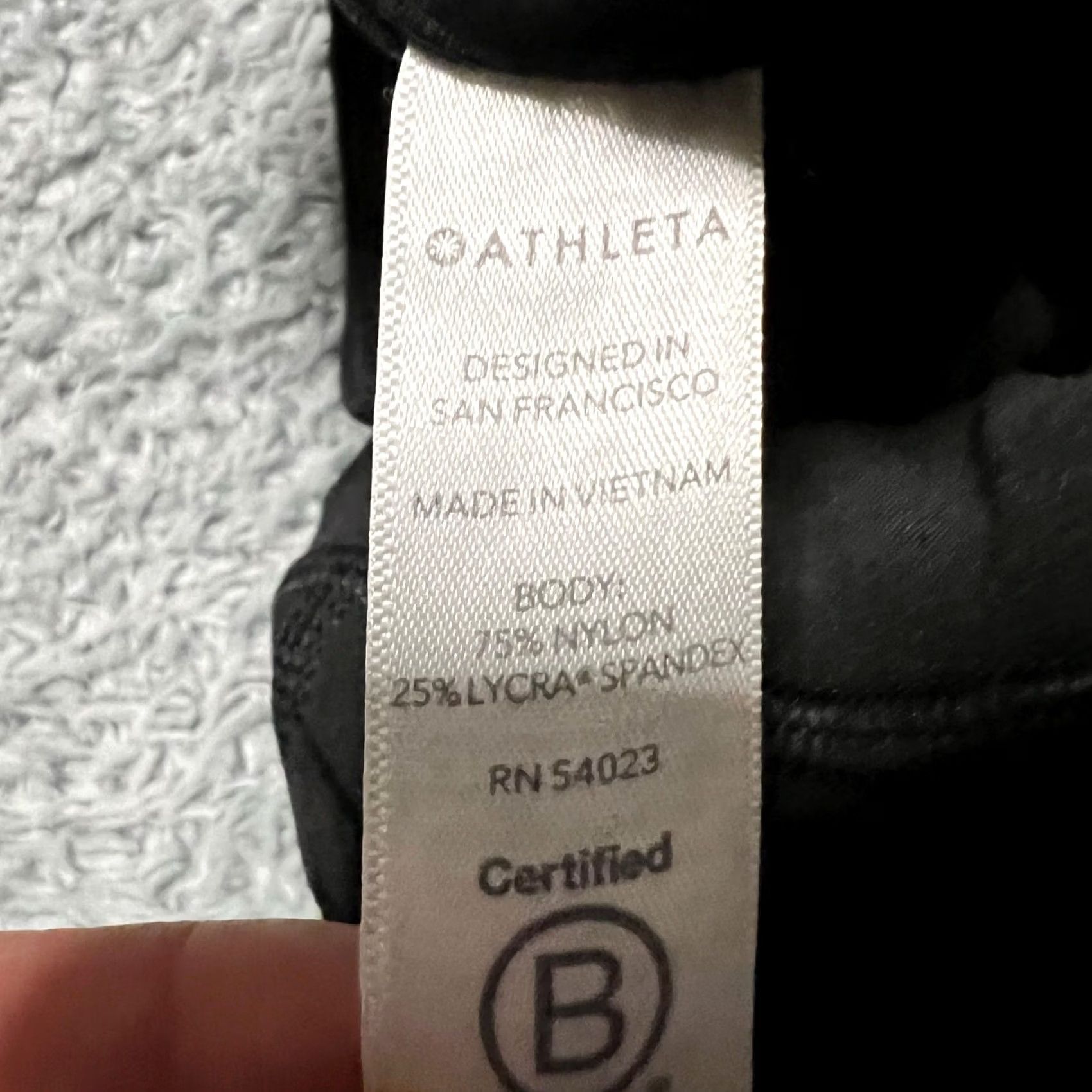 Athleta Athleta Leggings Womens XS Inclination Moto Tight Powervita Black #490560 Size 26" / US 2 / IT 38 - 6 Thumbnail