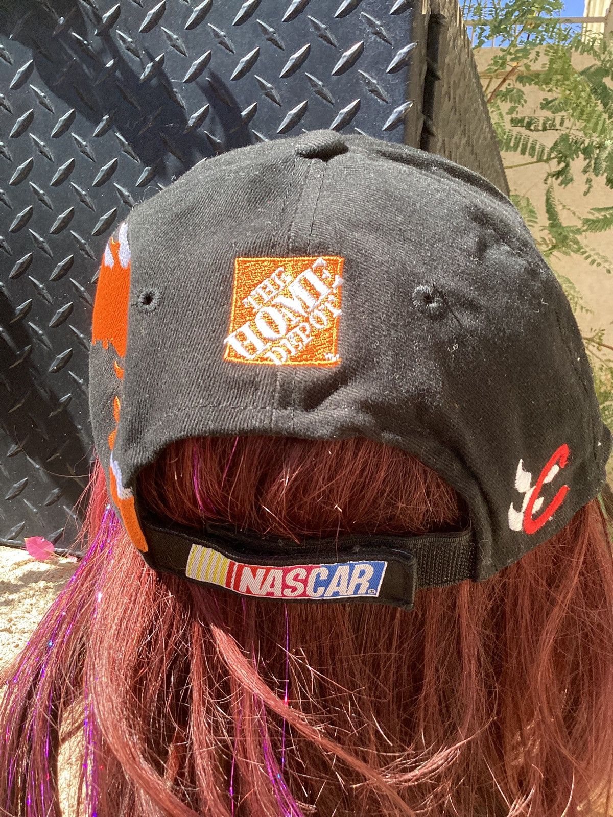 NASCAR Vintage 90s NASCAR Tony Stewart #20 Home Depot splash hat Size ONE SIZE - 3 Thumbnail