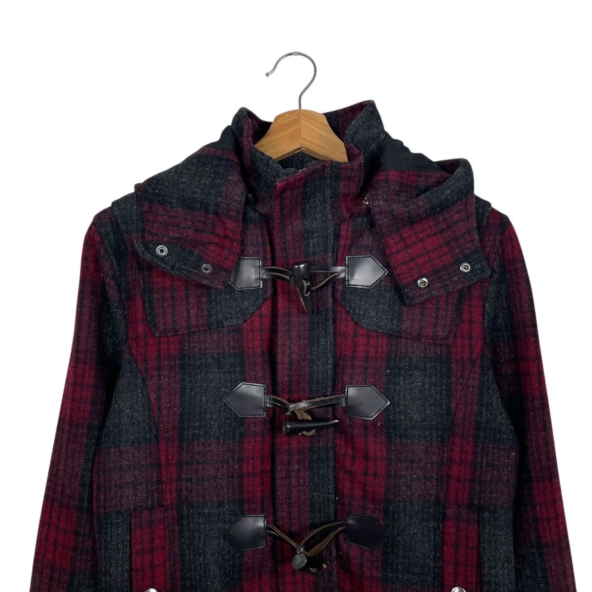 BIGI Men’s Bigi Wool Tartan Duffle Jacket Size US S / EU 44-46 / 1 - 2 Thumbnail