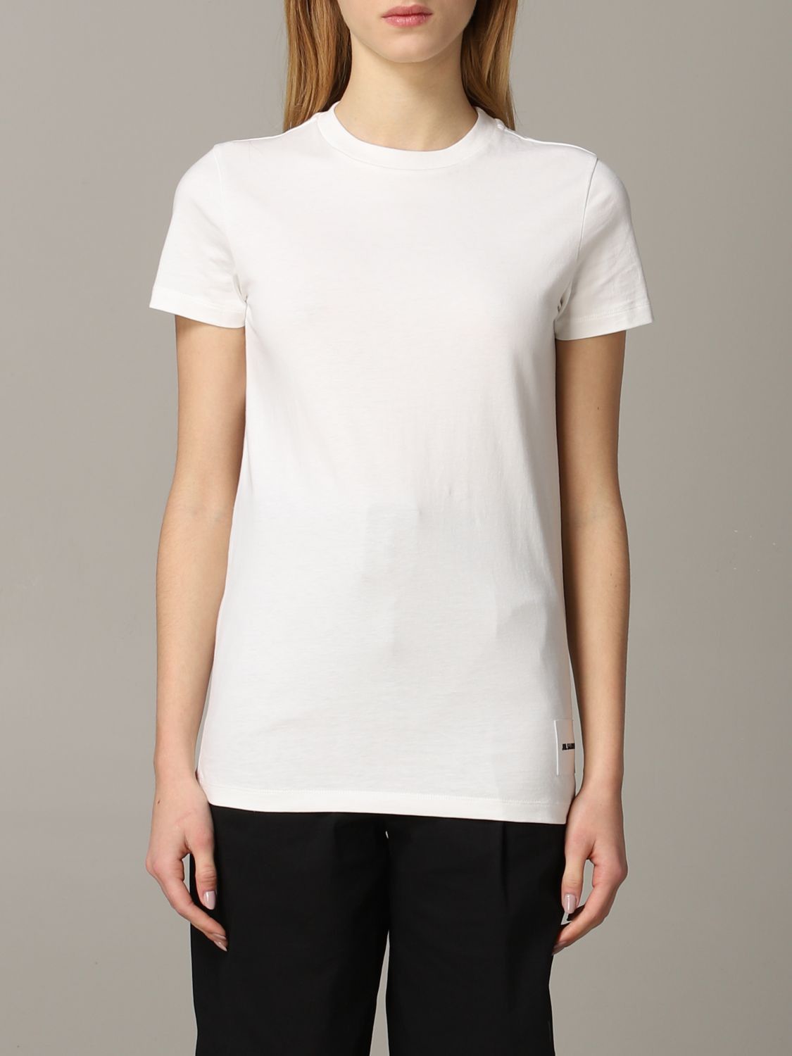 Jil Sander White t-shirt logo Size M / US 6-8 / IT 42-44 - 1 Thumbnail