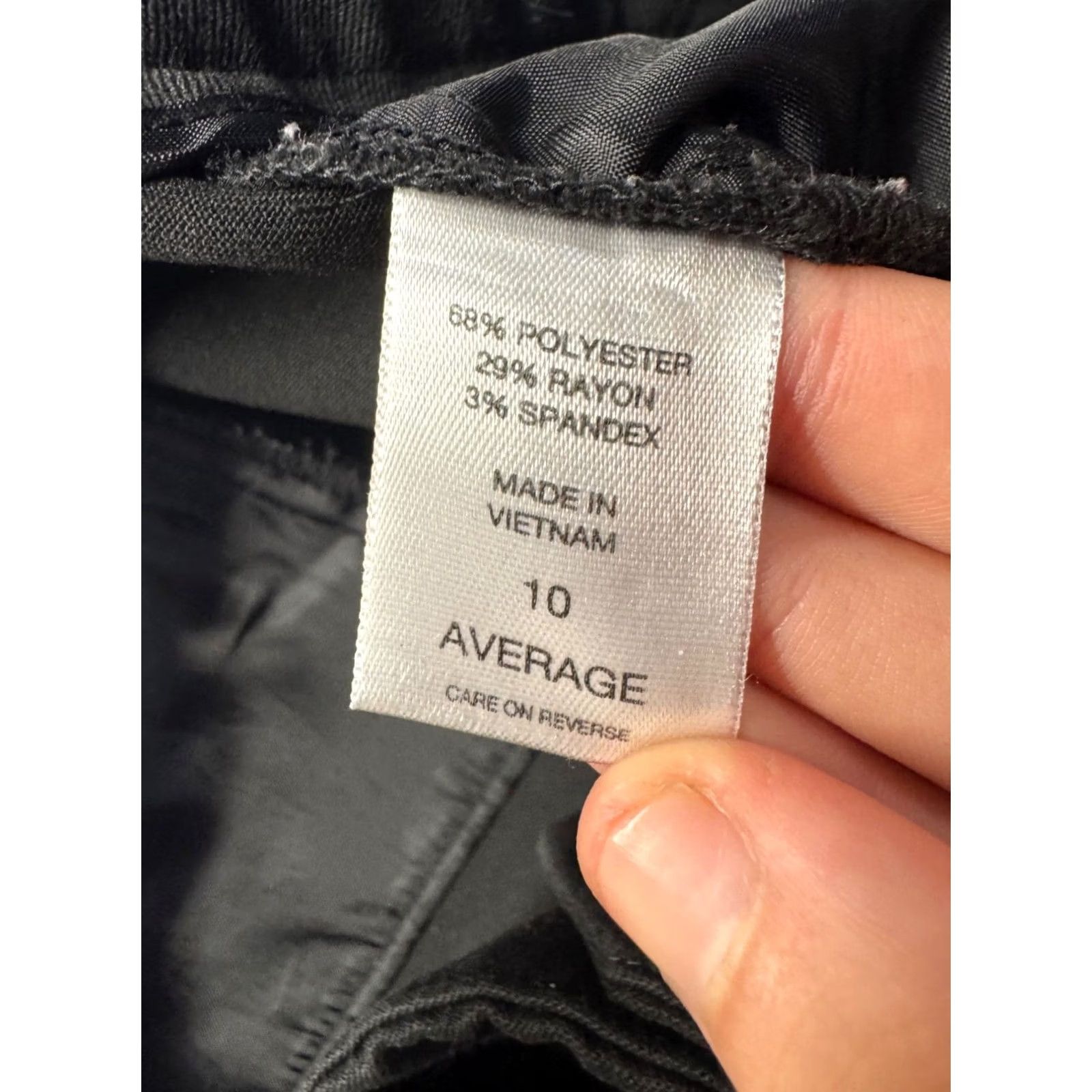 Vintage New York & Company Stretch Black Dress Pants Size 10 Womens Regular #183B Size 32" / US 10 / IT 46 - 4 Thumbnail
