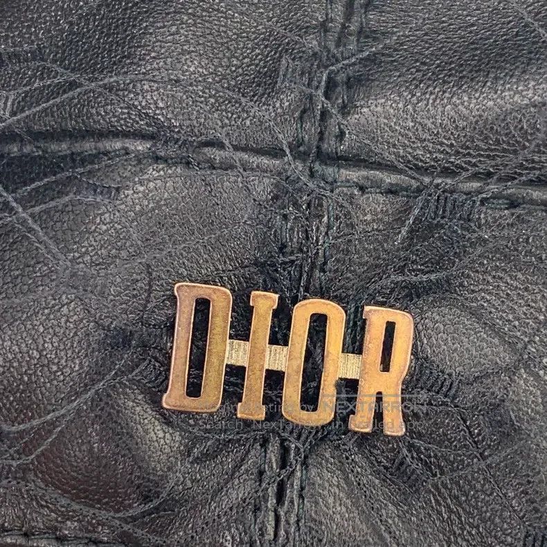 Dior Dior Size59 Black mesh lace sheep leather beret newspaper b Size ONE SIZE - 7 Thumbnail