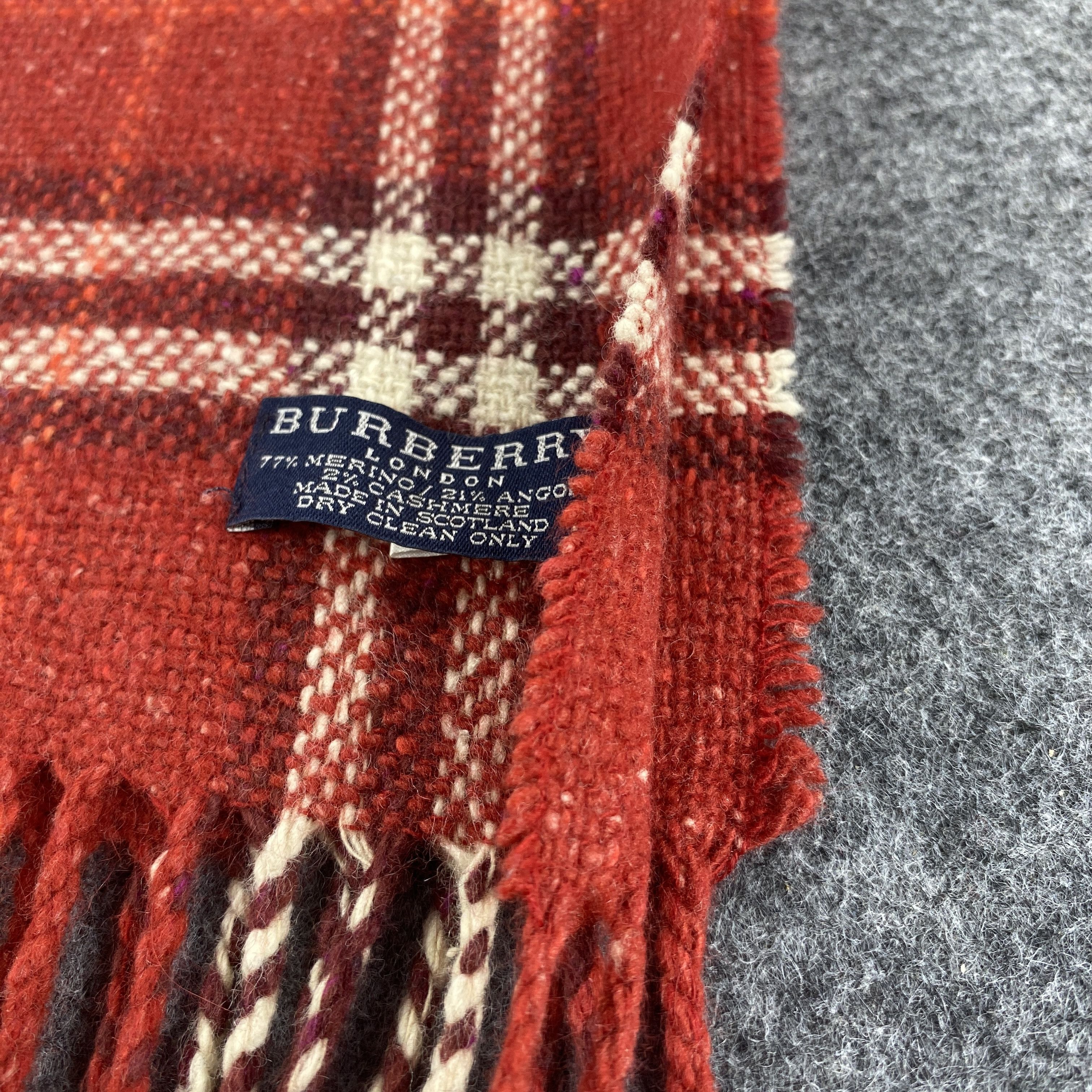 Burberry × Vintage GF10670 Burberry Scarf Neck Wear Muffler Nova Check Size ONE SIZE - 6 Thumbnail