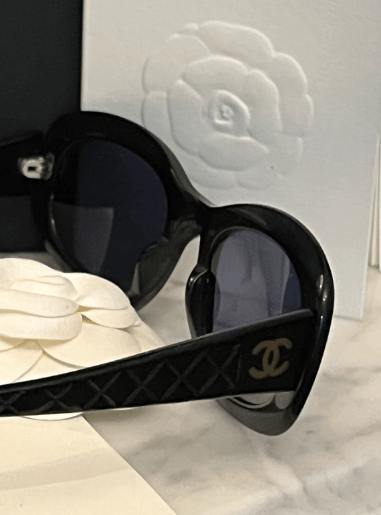 Chanel × Vintage CHANEL Sunglasses Rimless Rhinestone 4017 Shields RI832 Size ONE SIZE - 7 Thumbnail