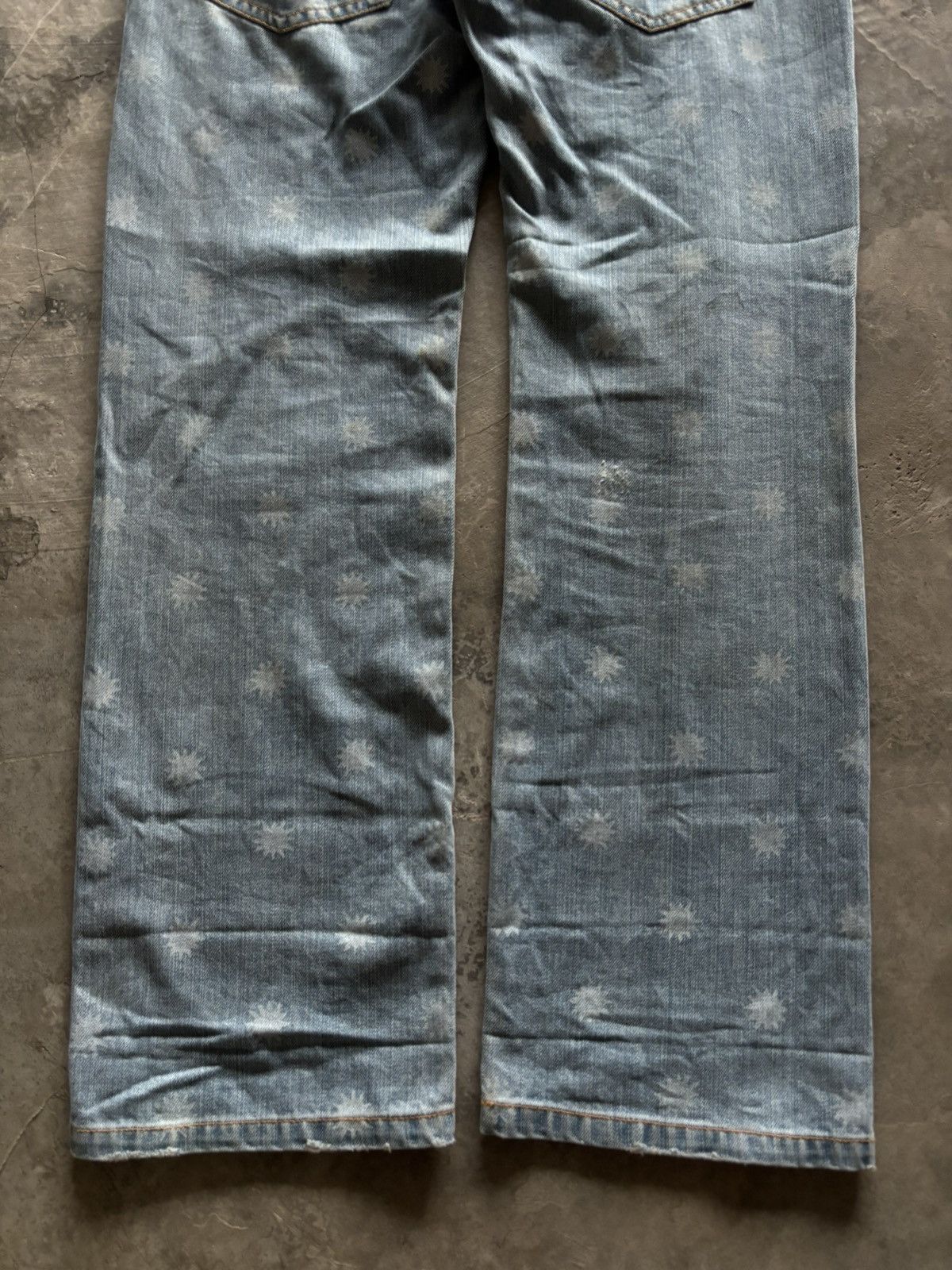 Sunao Kuwahara ISSEY MIYAKE SUNAO KUWAHARA OVERPRINT BUCKLE BACK WESTERN Size 31" - 19 Thumbnail