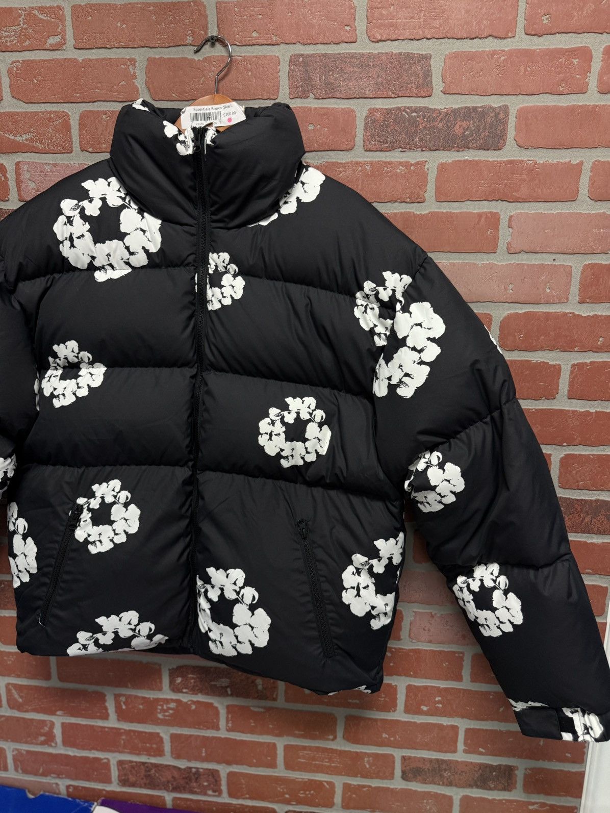 DENIM TEARS Denim Tears Cotten Wreath Puffer Jacket Size XL New