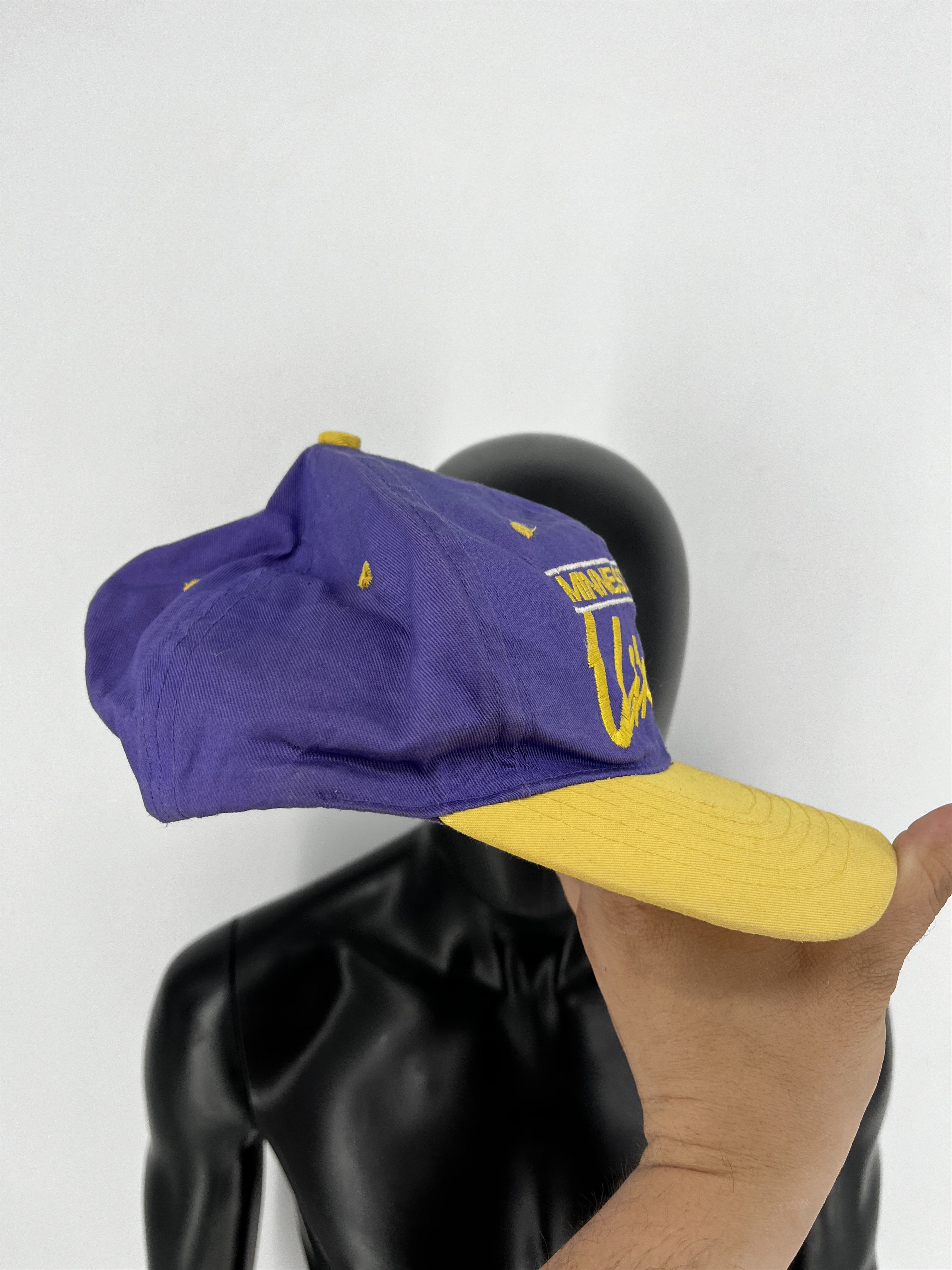 NFL × Vintage Sports Specialties Minnesota Vikings Vintage SnapBack Hat Size ONE SIZE - 3 Thumbnail