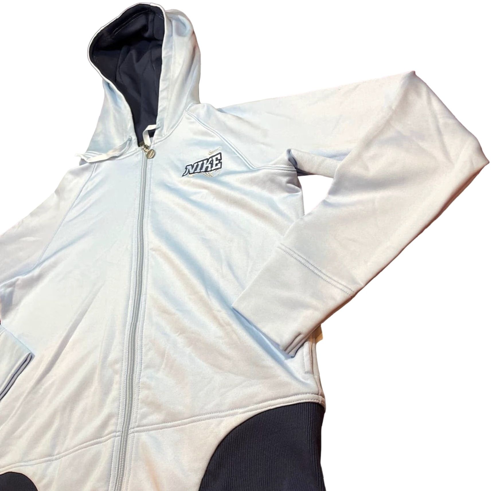 Nike Nike Dri Fit hoodie Jacket Womens LRG zip UP sweatshirt blue Nike Dri Fit athletic jacket Size L / US 10 / IT 46 - 5 Thumbnail