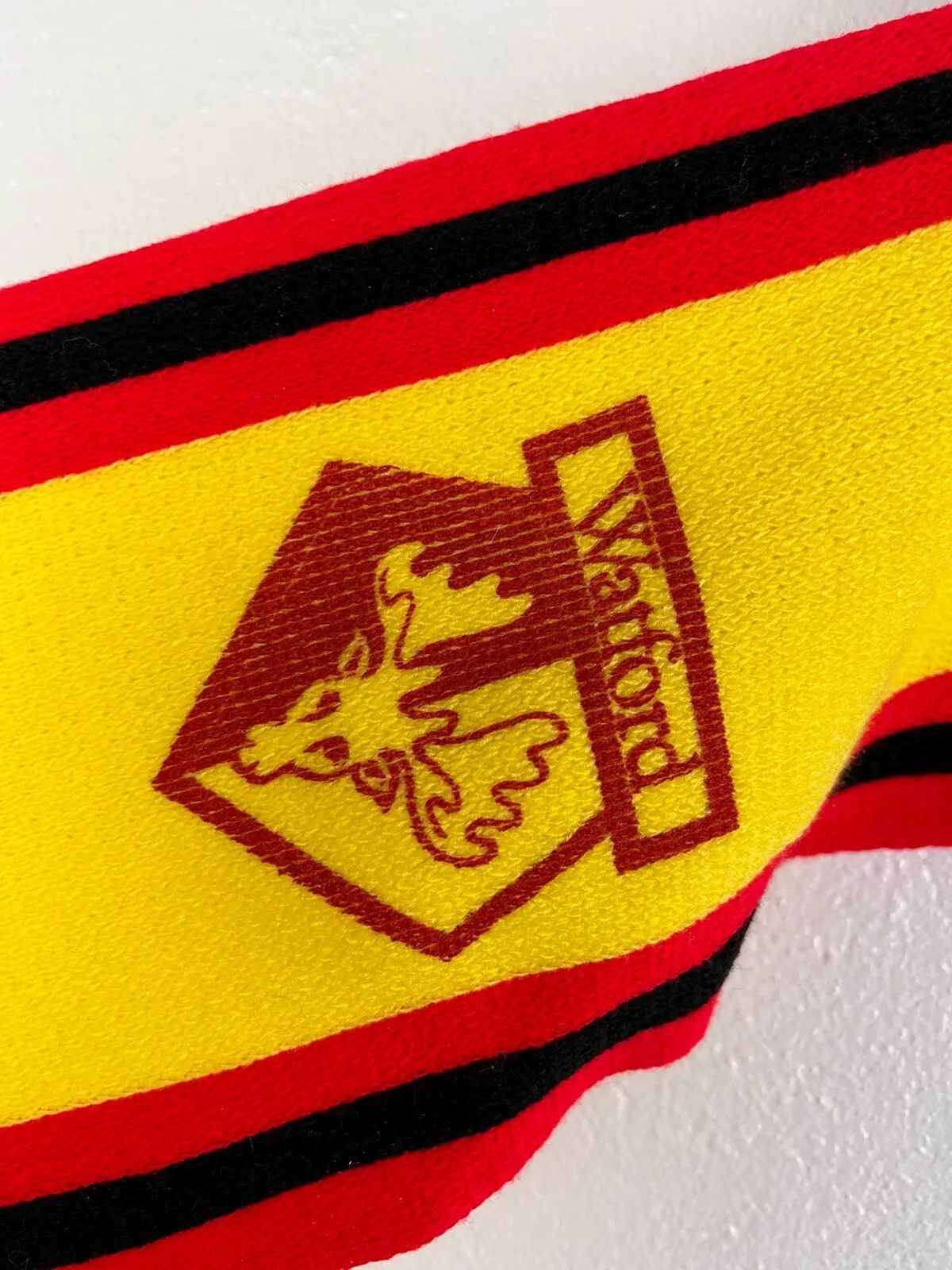 Vintage 90s Vintage Watford FC Soccer Football Fanwear Scarf Muffler Size ONE SIZE - 3 Thumbnail