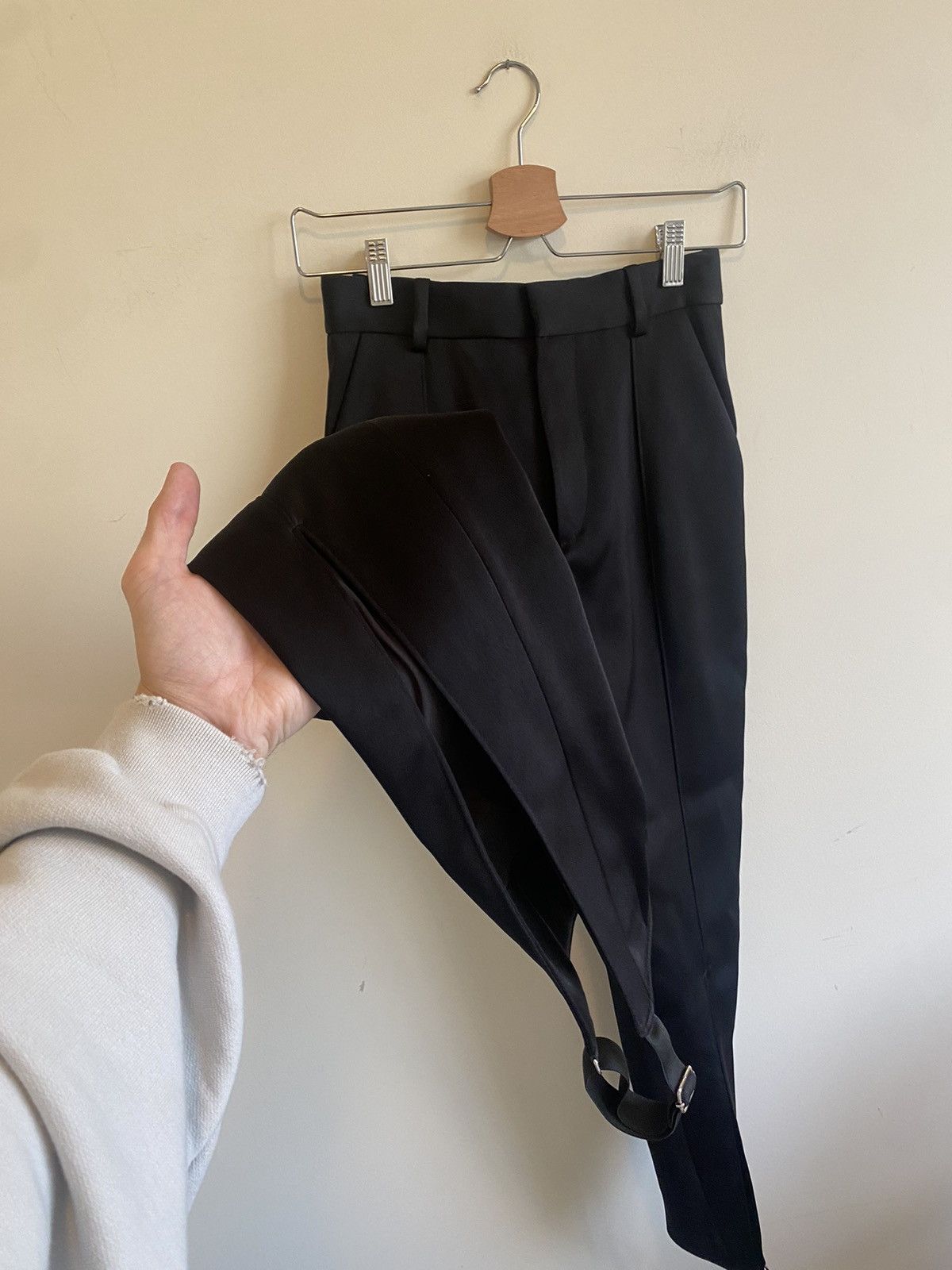 Y/Project Y/Project Stirrup Black Pants Sky Trousers Rise Size 24" / US 00 / IT 34 - 2 Thumbnail