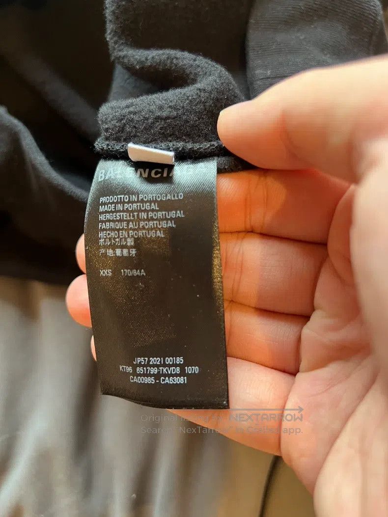 Balenciaga Balenciaga Logo cotton classic long sleeve sweatshirt, men Size US XXS / EU 40 - 5 Thumbnail