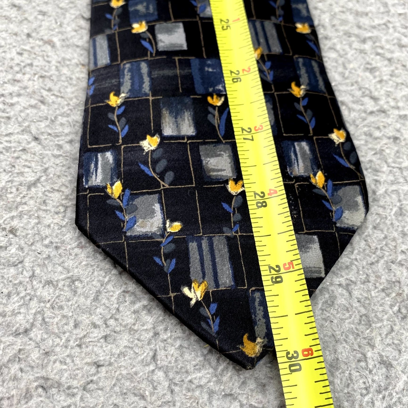 Ermenegildo Zegna ERMENEGILDO ZEGNA Necktie Men's Silk Blue Floral Classic Corpcore Business 90's Size ONE SIZE - 7 Thumbnail