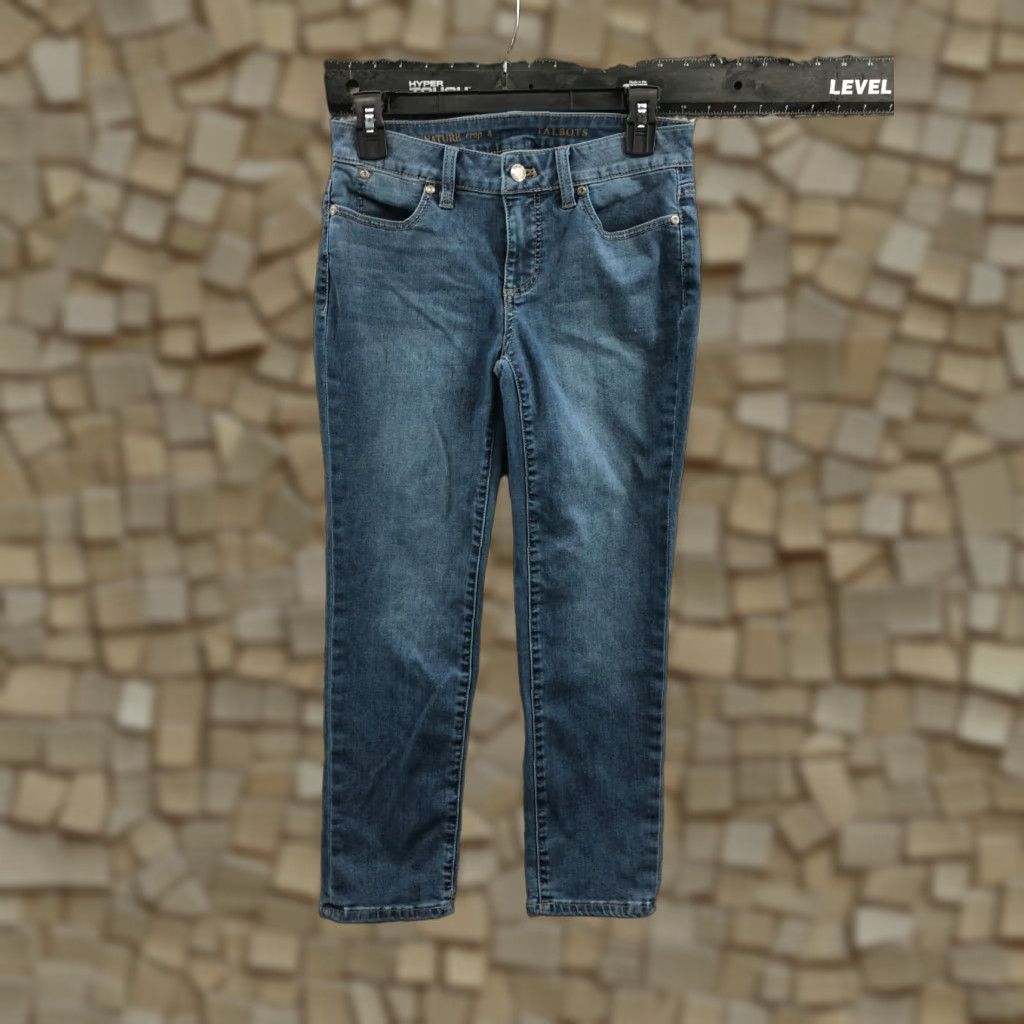 Talbots Talbots Jeans Cropped Women Size 4 Medium Blue 5-Pocket Denim Waist 27 Inseam 24 In Brand Talbots Regular Rise Mid Vintage No Size 27" / US 4 / IT 40 - 1 Thumbnail