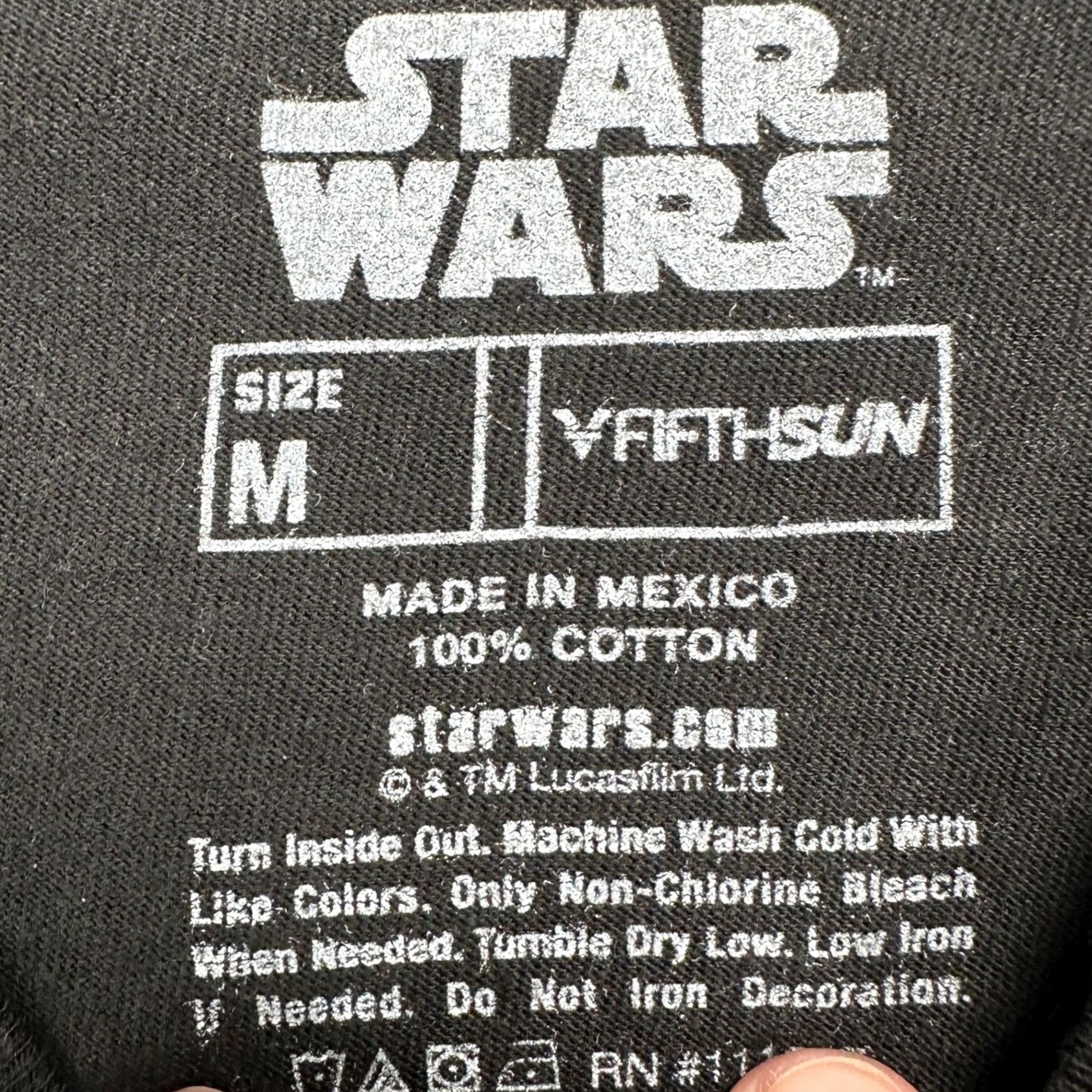 Star Wars Star Wars Darth Vader Adult Mens T-Shirt Medium Black Graphic Print Short Sleeve Shirt Mens Size US M / EU 48-50 / 2 - 4 Thumbnail
