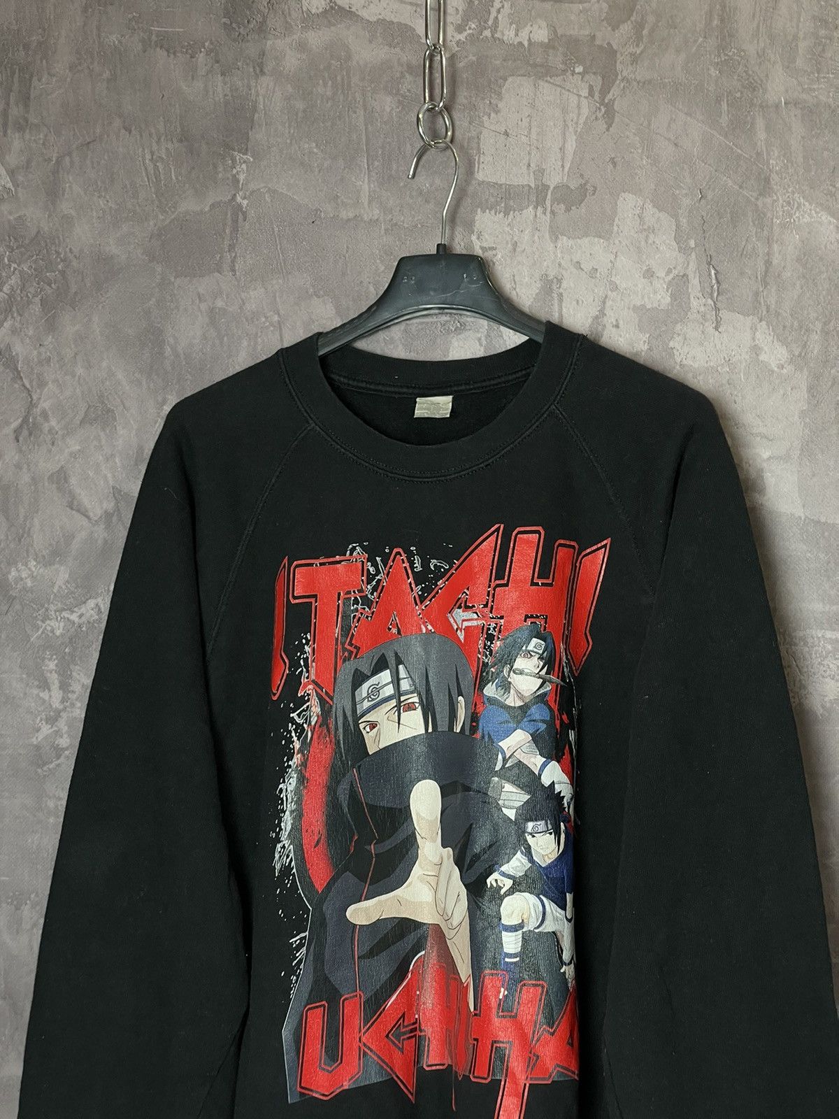 Anime Vintage Naruto Anime Itachi Uchiha Sweatshirt Japanese Size US M / EU 48-50 / 2 - 2 Thumbnail