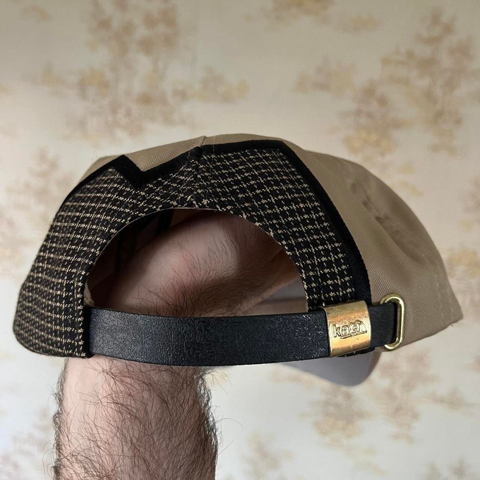 Vintage 1999 Tri-State Rodeo Hat | Tan Shockwave Strapback | OSFA Size ONE SIZE - 5 Thumbnail