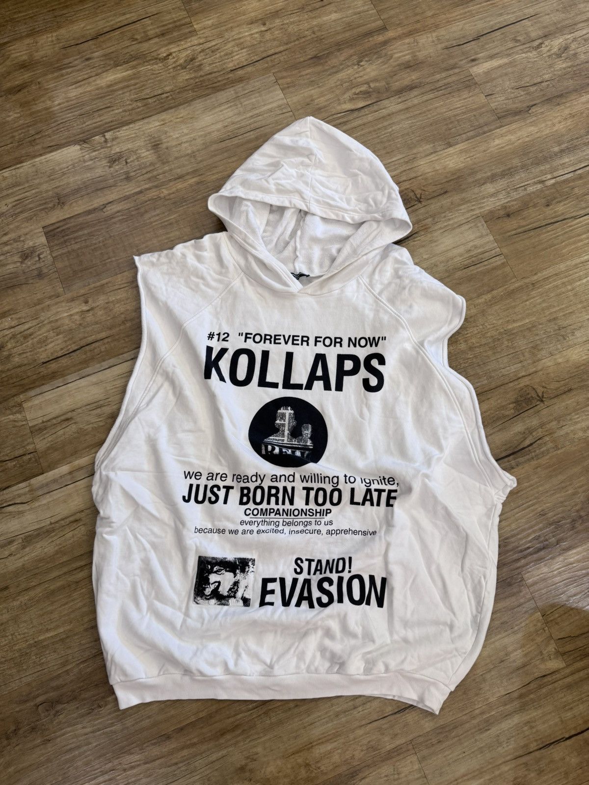 Raf Simons Raf simons KOLLAPS archive redux sleeveless hoodie