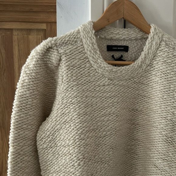 Isabel Marant Isabel Marant Off-White Wool Sybille Sweater 38 Size XS / US 0-2 / IT 36-38 - 3 Thumbnail
