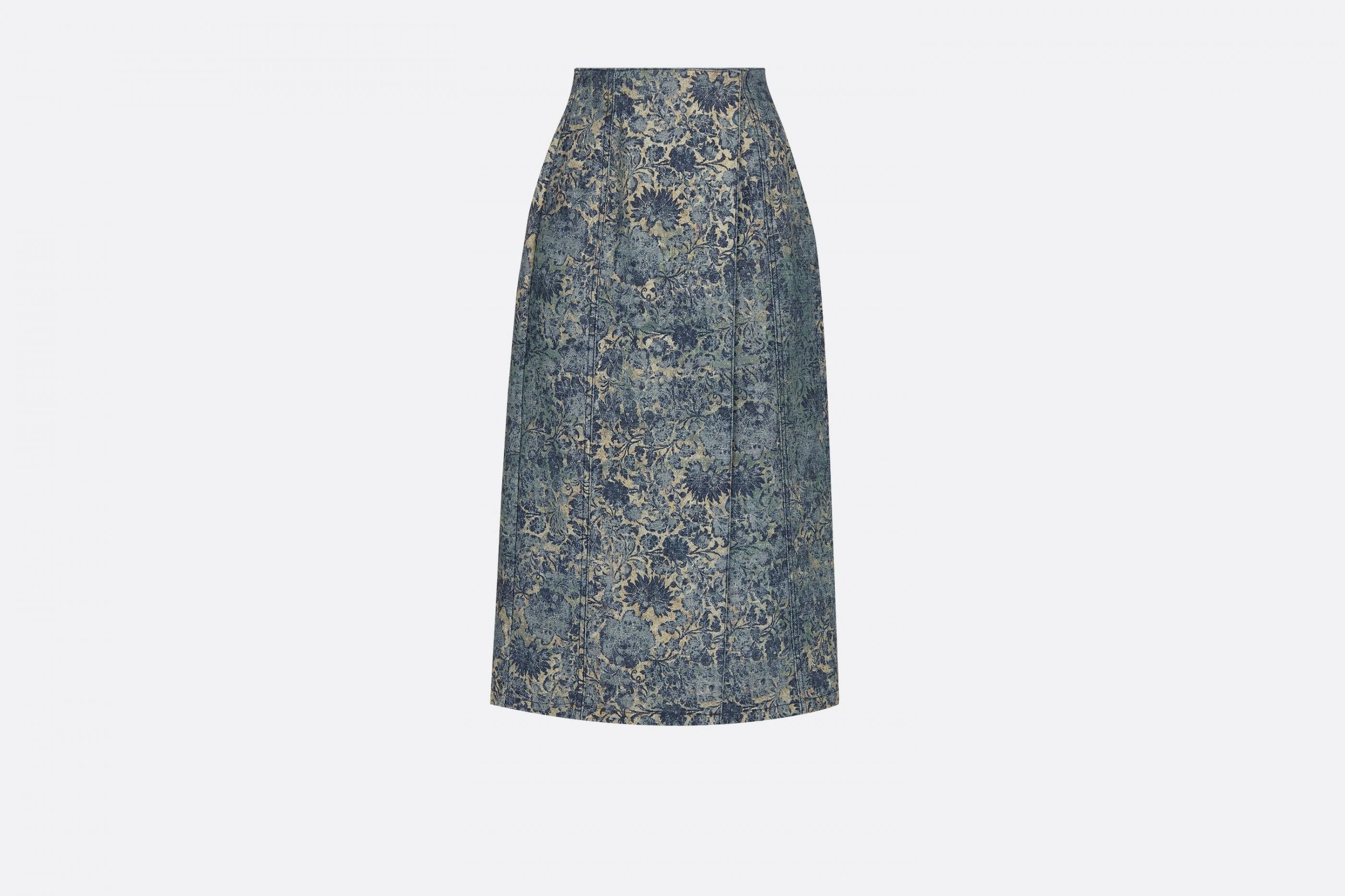 image of Dior O1W1Db10124 Skirt In Blue, Women's