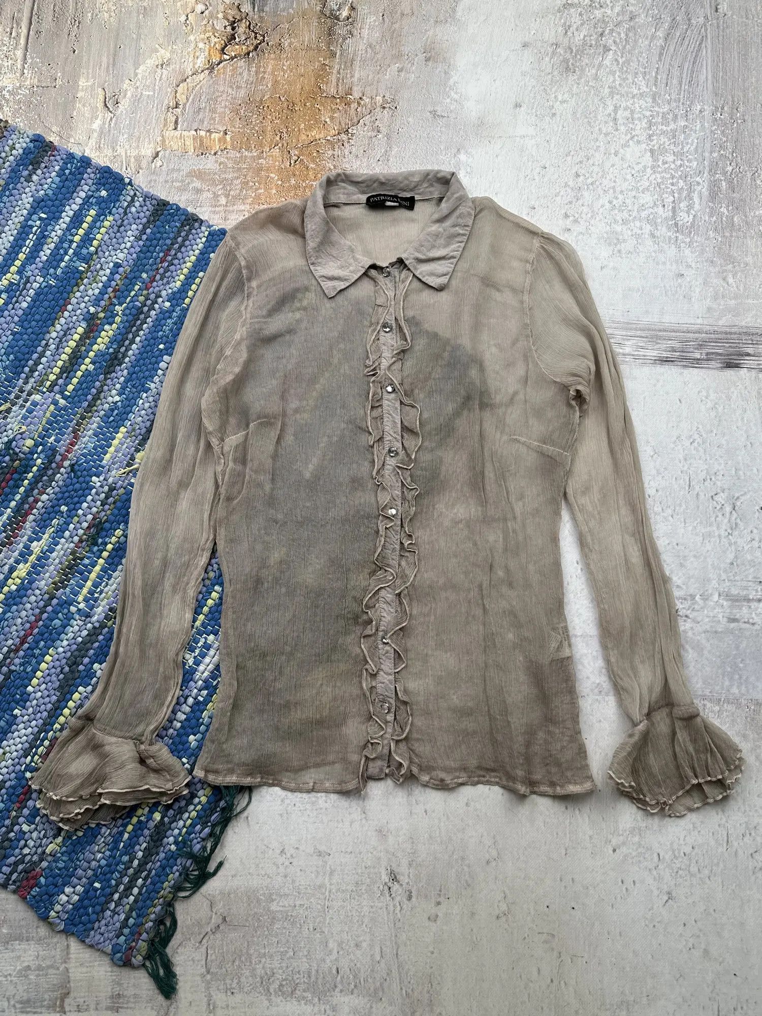Vintage Vintage Mesh Silk Blouse A192D15(552) Size M / US 6-8 / IT 42-44 - 1 Thumbnail