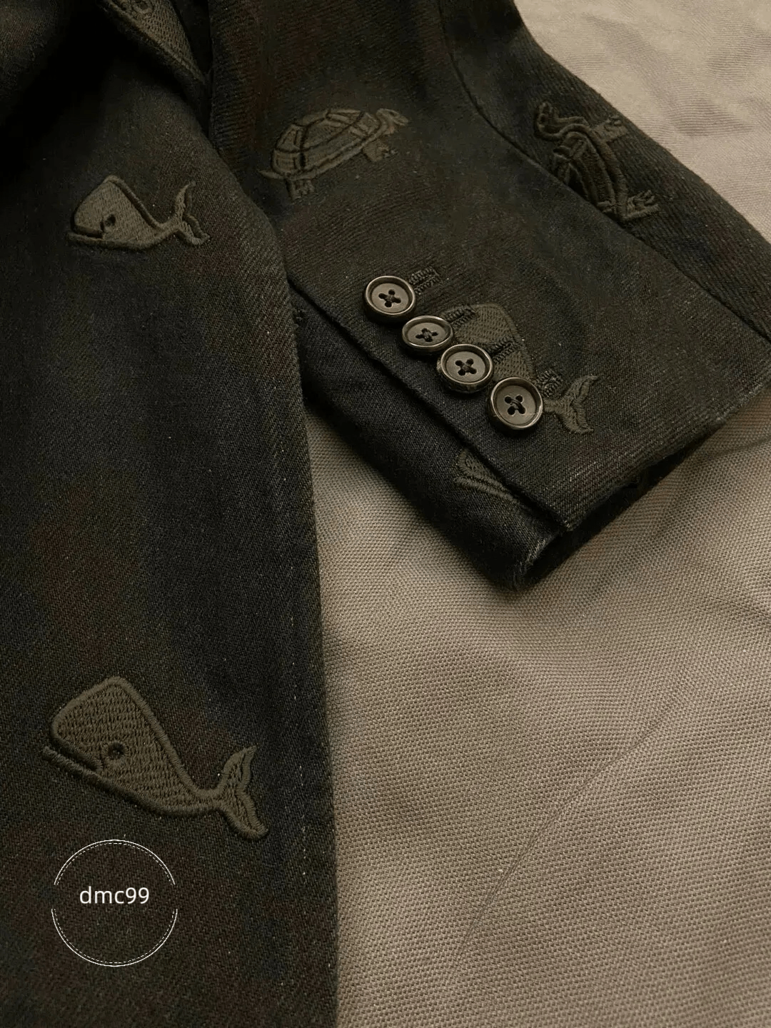 Thom Browne thom browne embroidered black coat with details Size US M / EU 48-50 / 2 - 8 Thumbnail