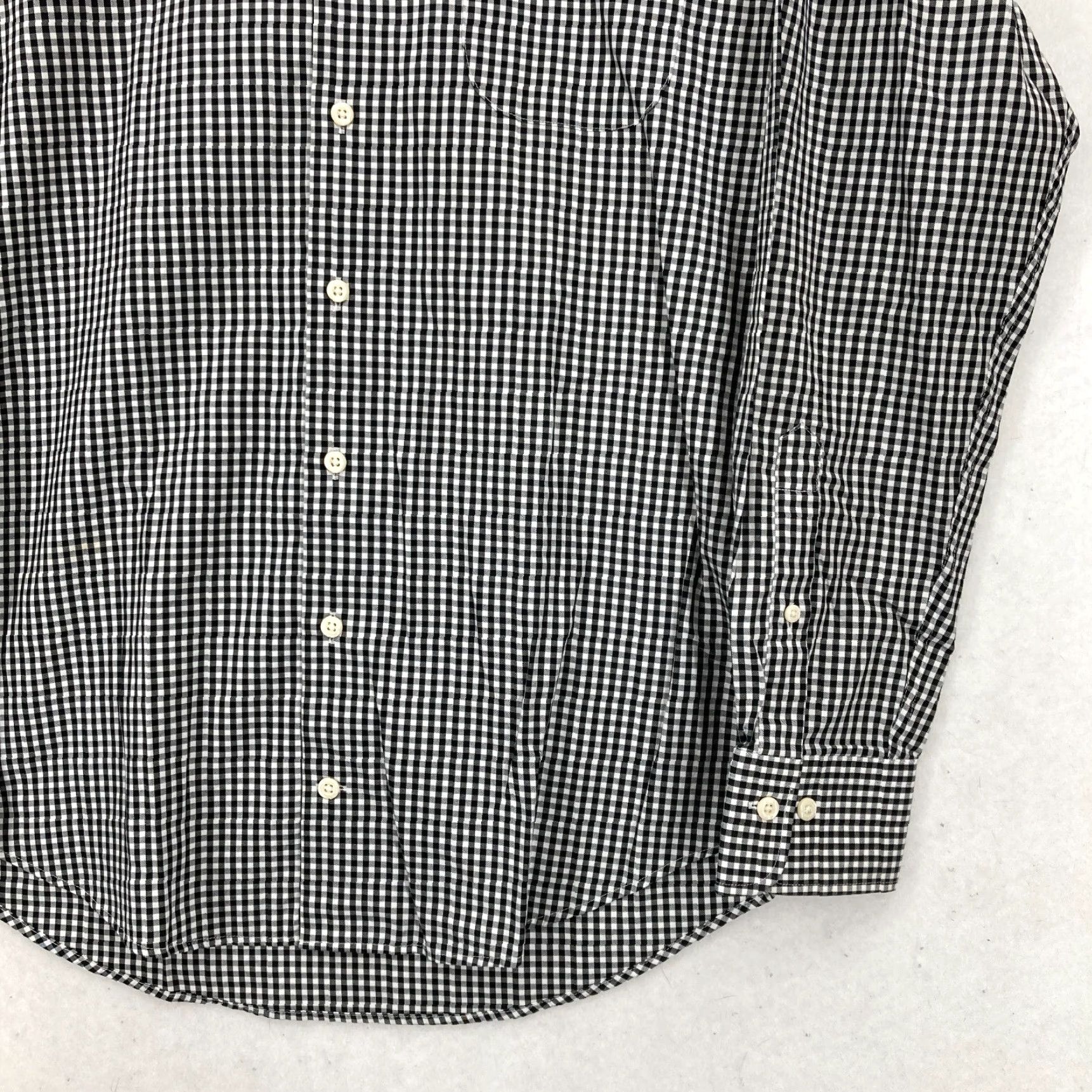 Peter Millar Peter Millar Crown Sport Shirt Mens Medium Black Button-Down Silk Gingham Shirt Size US M / EU 48-50 / 2 - 3 Thumbnail