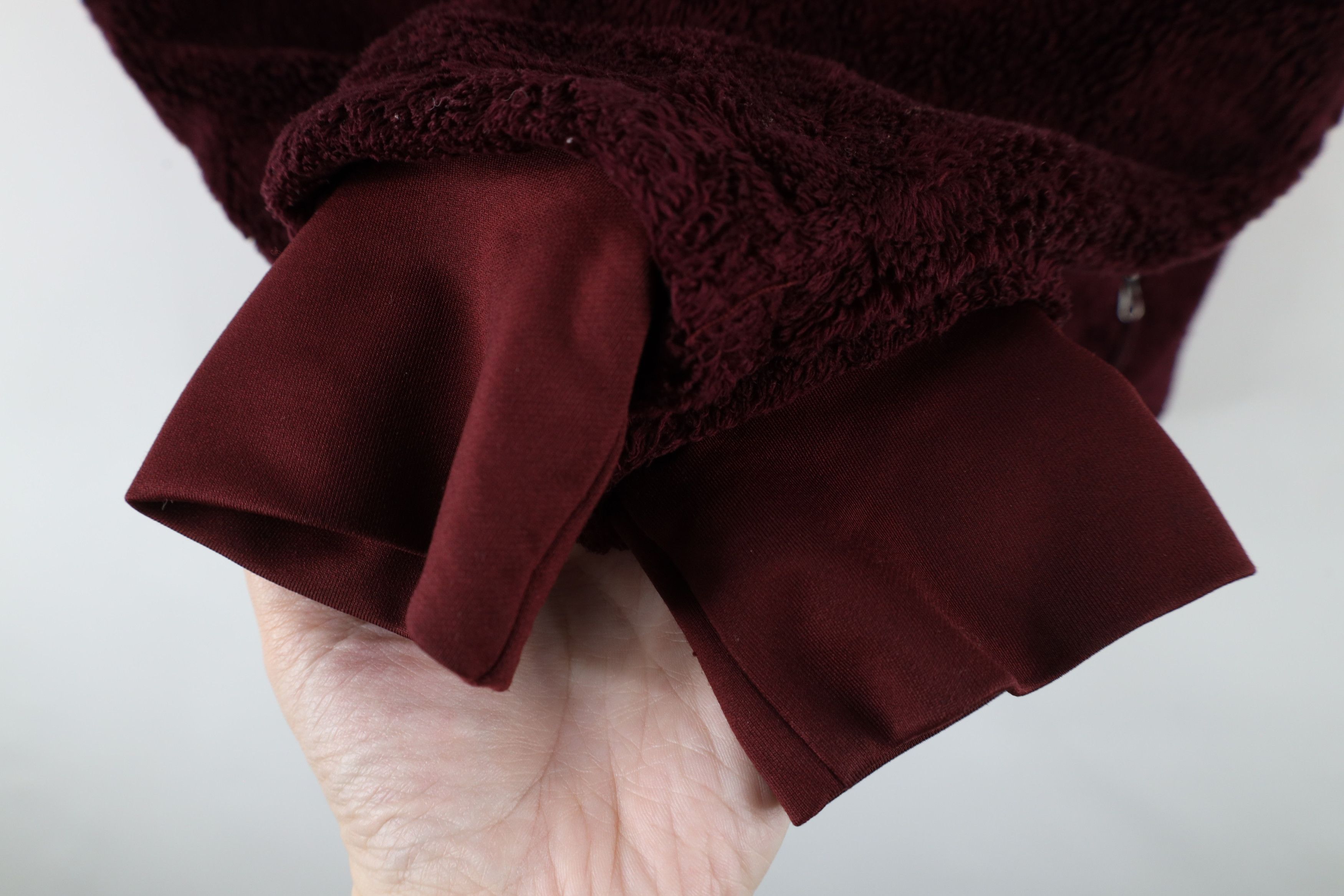 The North Face × Vintage The North Face Spell Osito Flow Fleece Jacket Burgundy Red Size M / US 6-8 / IT 42-44 - 7 Thumbnail