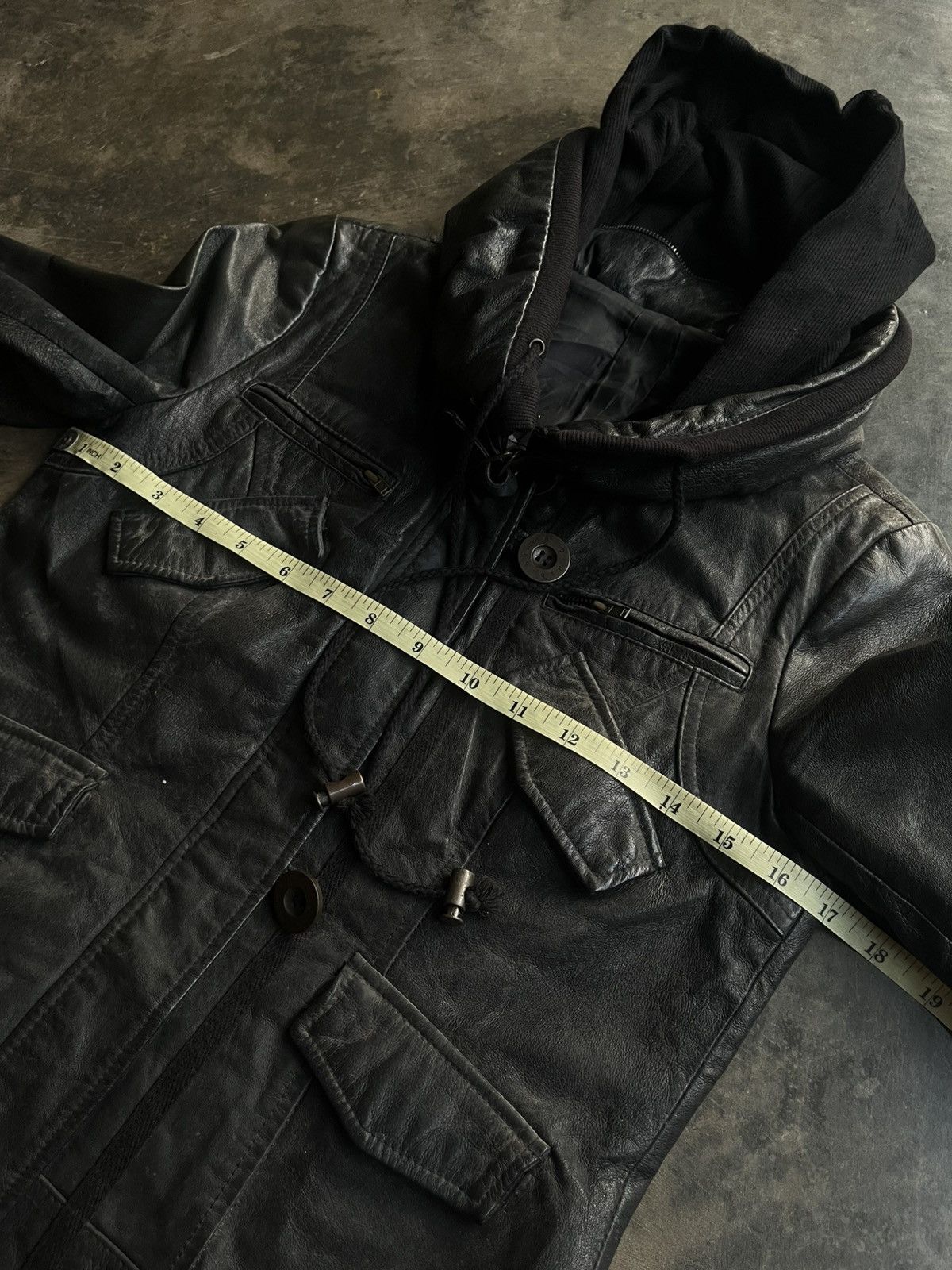 Isamu Katayama Backlash JAPANESE B.R.U.S.H BONO LEATHER JACKET ZIP MULTI POCKET VKEI Size US S / EU 44-46 / 1 - 18 Thumbnail