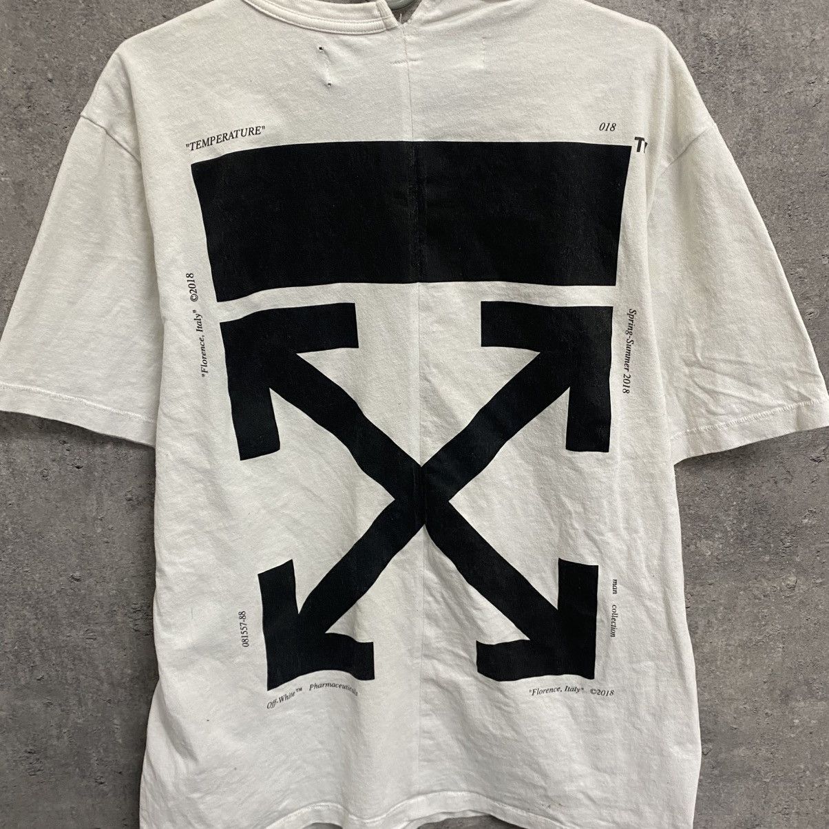 Off-White OFF WHITE Temperature Map Spliced T-Shirt Size US M / EU 48-50 / 2 - 14 Thumbnail