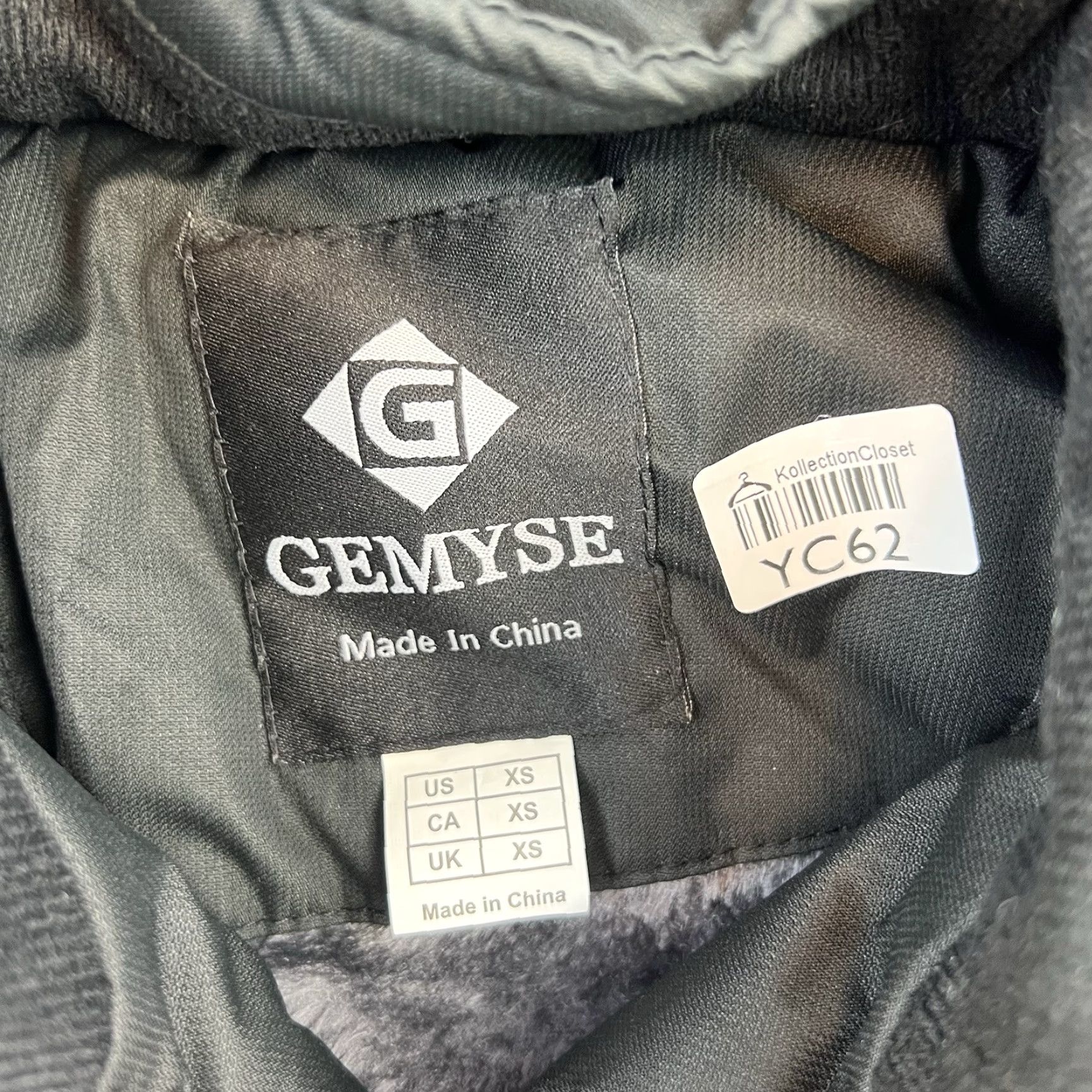 Vintage Gemyse Jacket Womens XS Black Full Zip Snap Button Fur Lined Hoodie Outdoors Size XS / US 0-2 / IT 36-38 - 7 Thumbnail