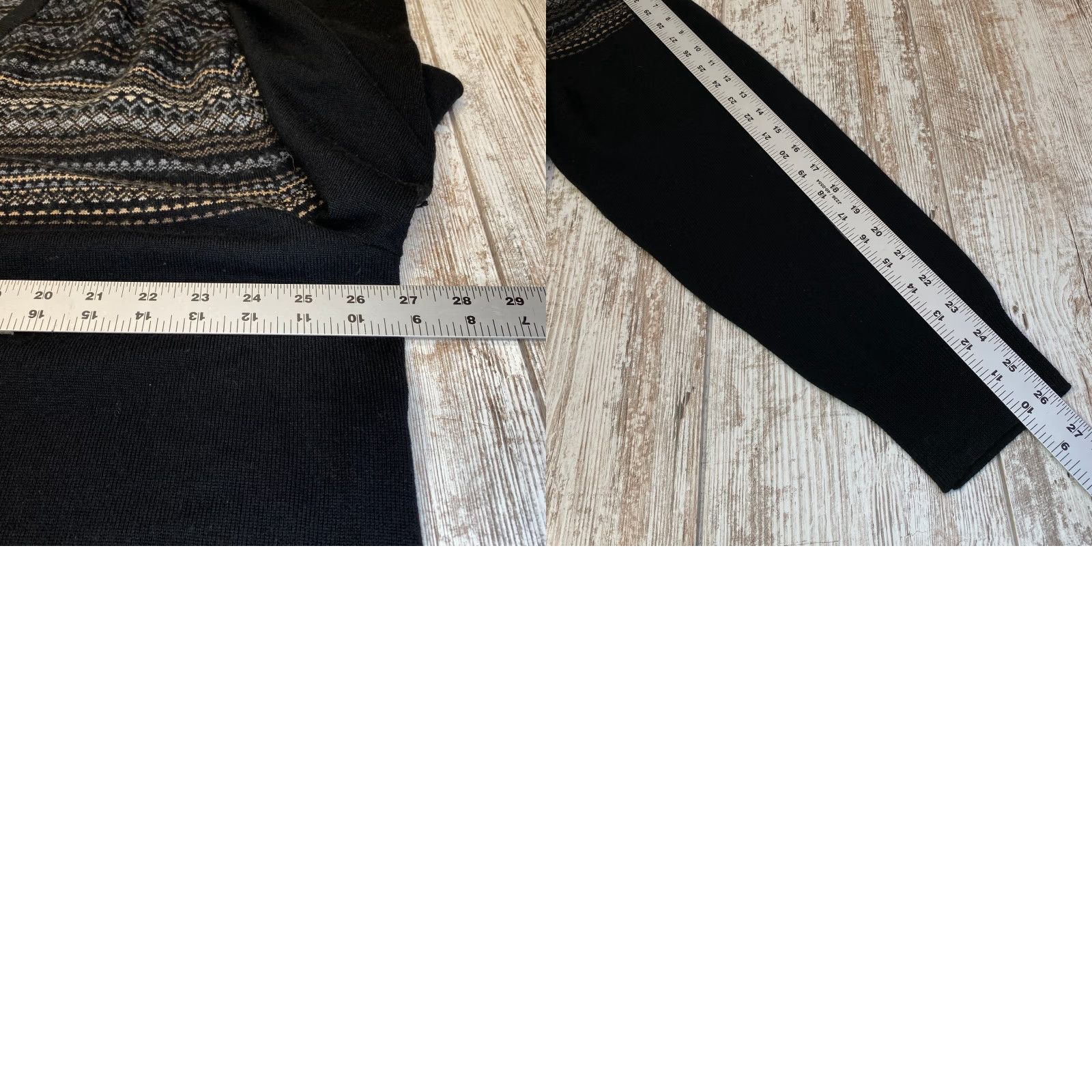 Liz Claiborne Claiborne Mens Sweater V-Neck Pullover 2XLT 100% Wool Black 7276 Size US XXL / EU 58 / 5 - 8 Thumbnail