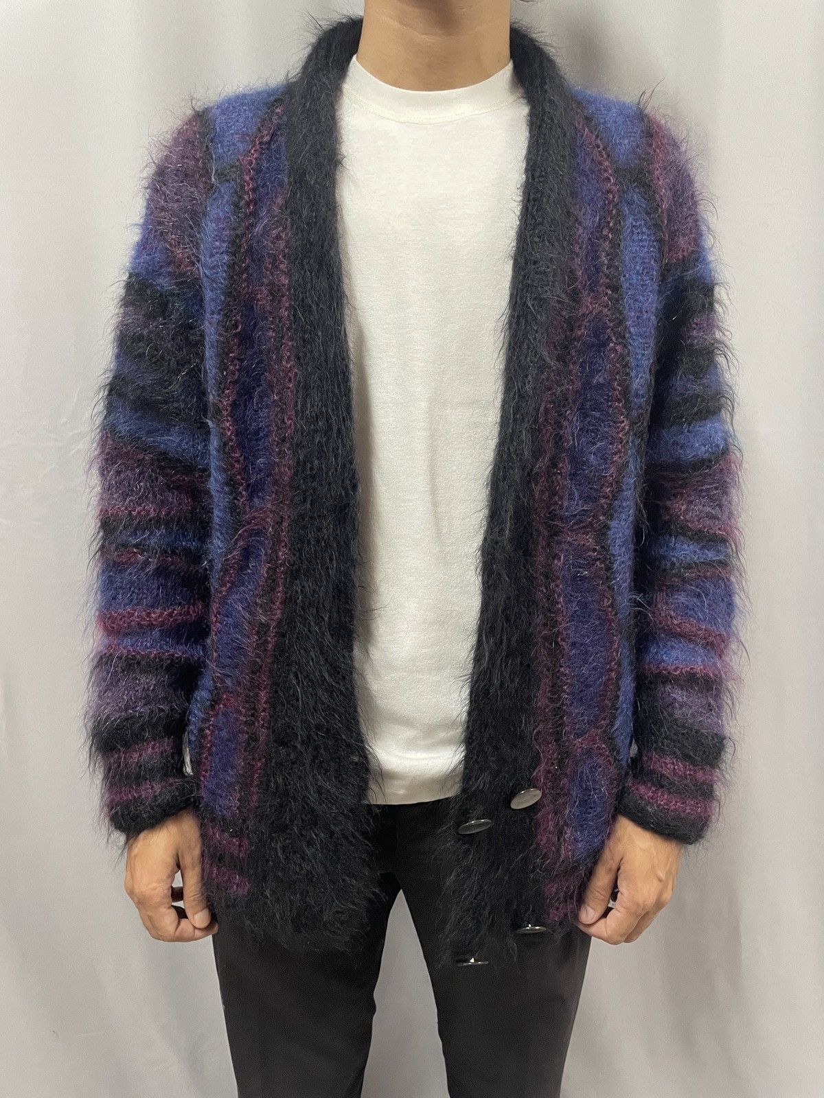 Designer × Vintage Vintage mohair knit cardigan Size US M / EU 48-50 / 2 - 2 Thumbnail
