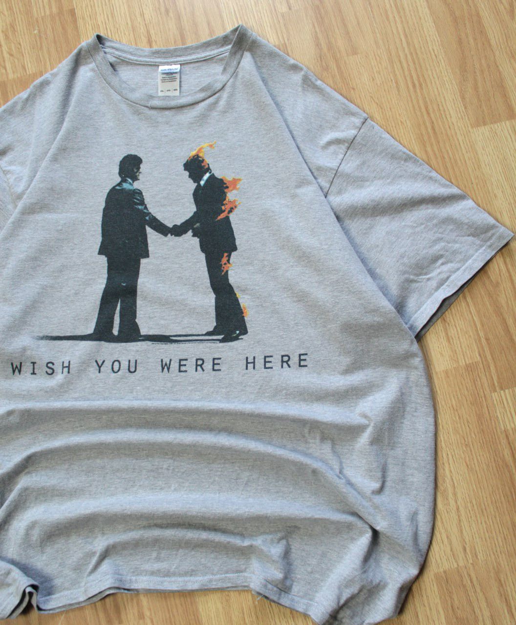 Band Tees 🔥 Pink Floyd Wish You Were Here Rock Band T Shirt Vintage Size US XXL / EU 58 / 5 - 2 Thumbnail