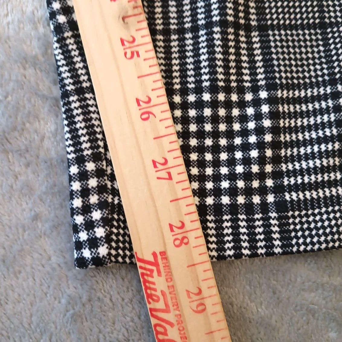 Vintage Maurices Ankle Pants Womens XL Black Plaid Pull On Knit Tapered Lightweight New Size 40" / US 18 - 5 Thumbnail