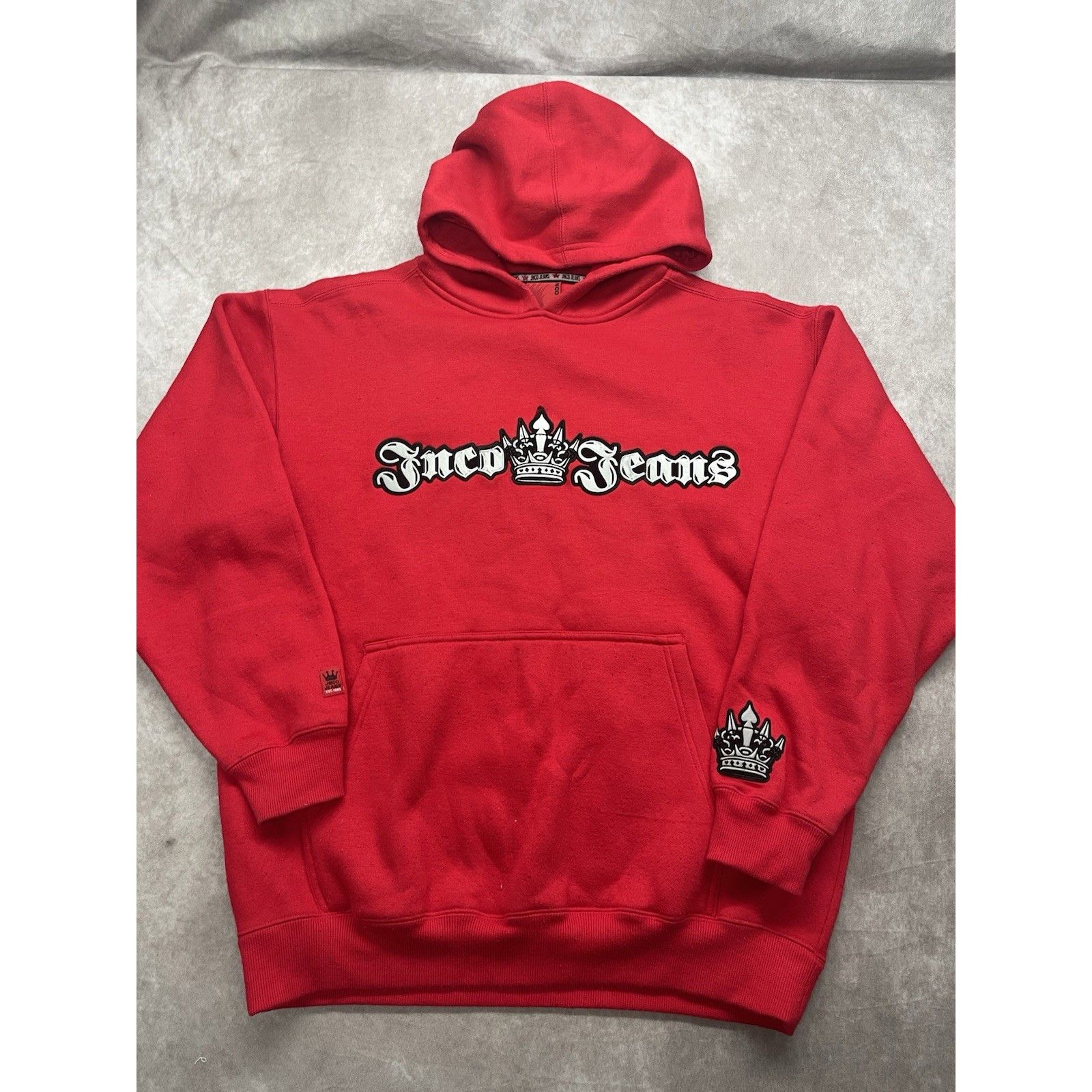 JNCO Vtg JNCO Jeans Red Crown Hoodie Large Y2K 90s Skater Streetw Size US L / EU 52-54 / 3 - 1 Thumbnail