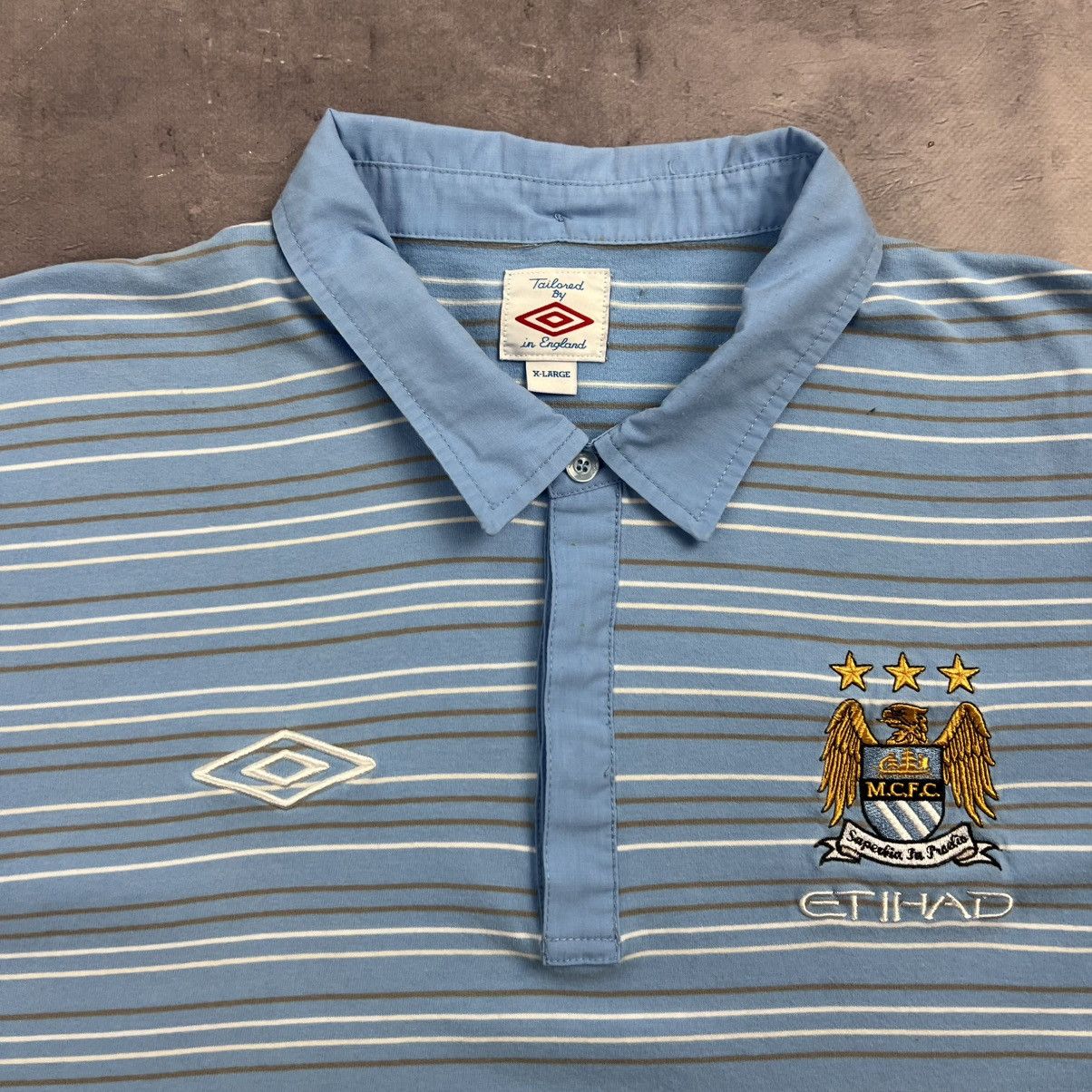 Umbro Rare! Manchester City Umbro Soccer Jersey Away Shirt 00s Size US XL / EU 56 / 4 - 7 Thumbnail